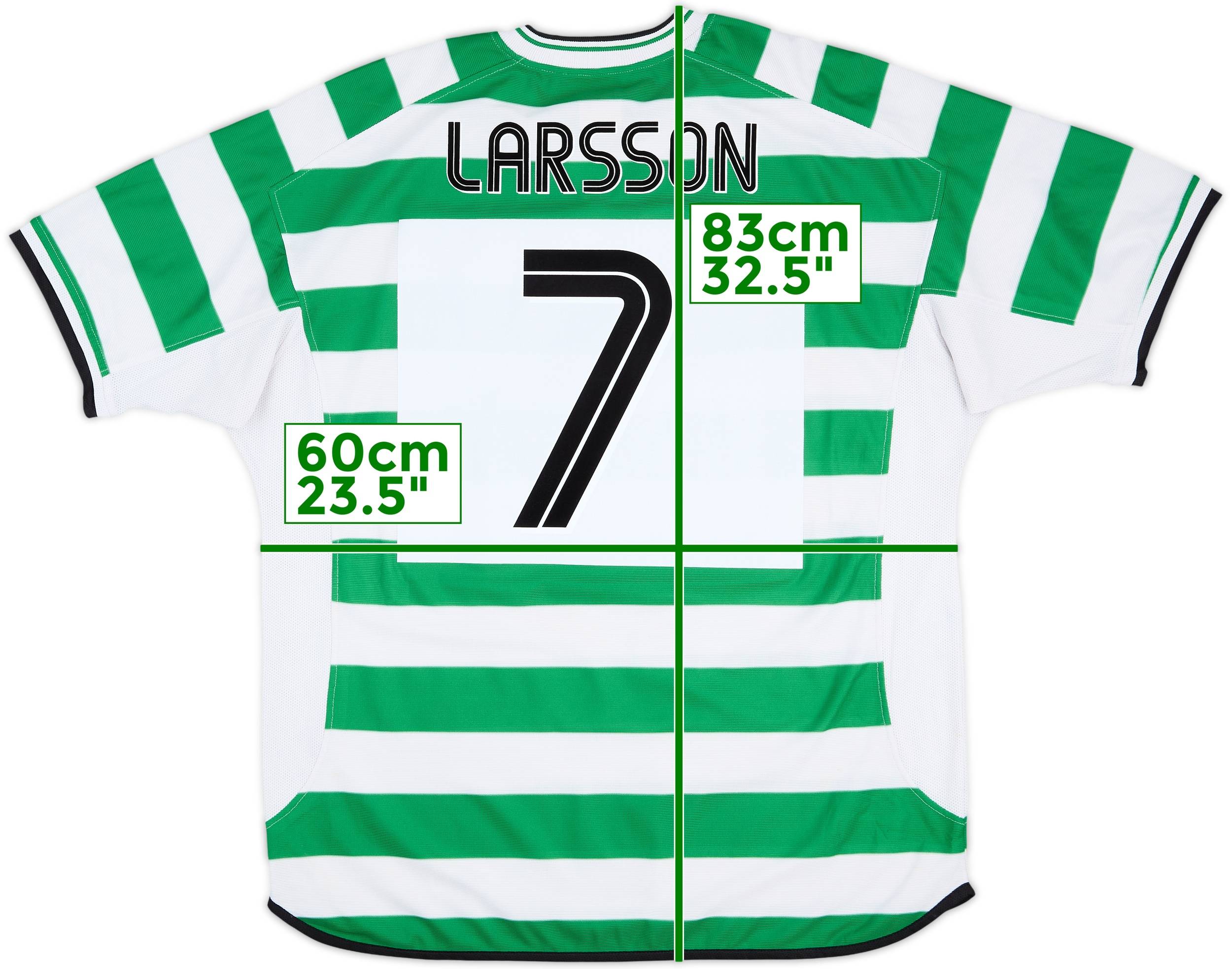 2001-03 Celtic Home Shirt Larsson #7 - 6/10 - (XXL)