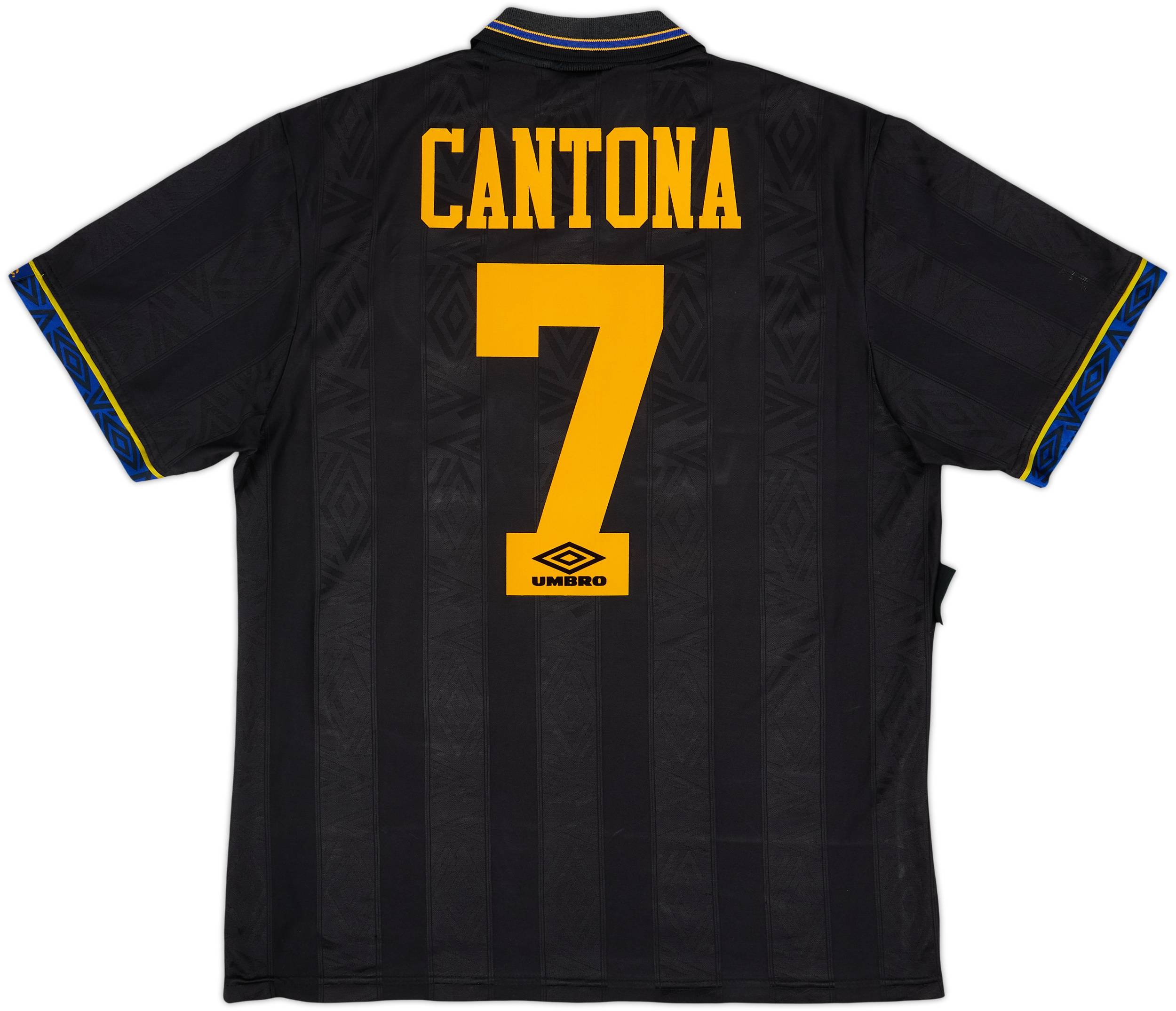 1993-95 Manchester United Away Shirt Cantona #7 - 7/10 - (L)