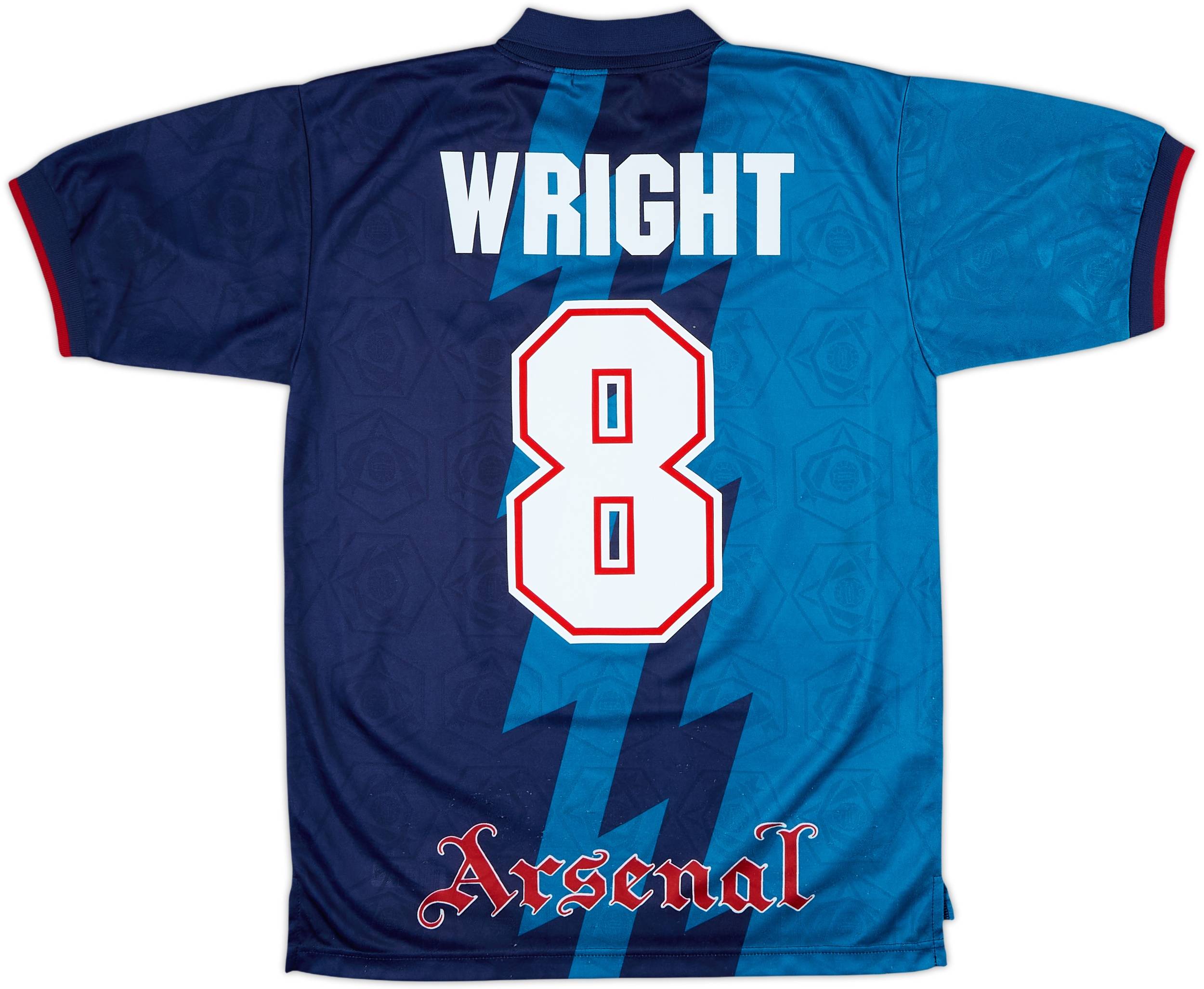 1995-96 Arsenal Away Shirt Wright #8 - 9/10 - (XL.Boys)
