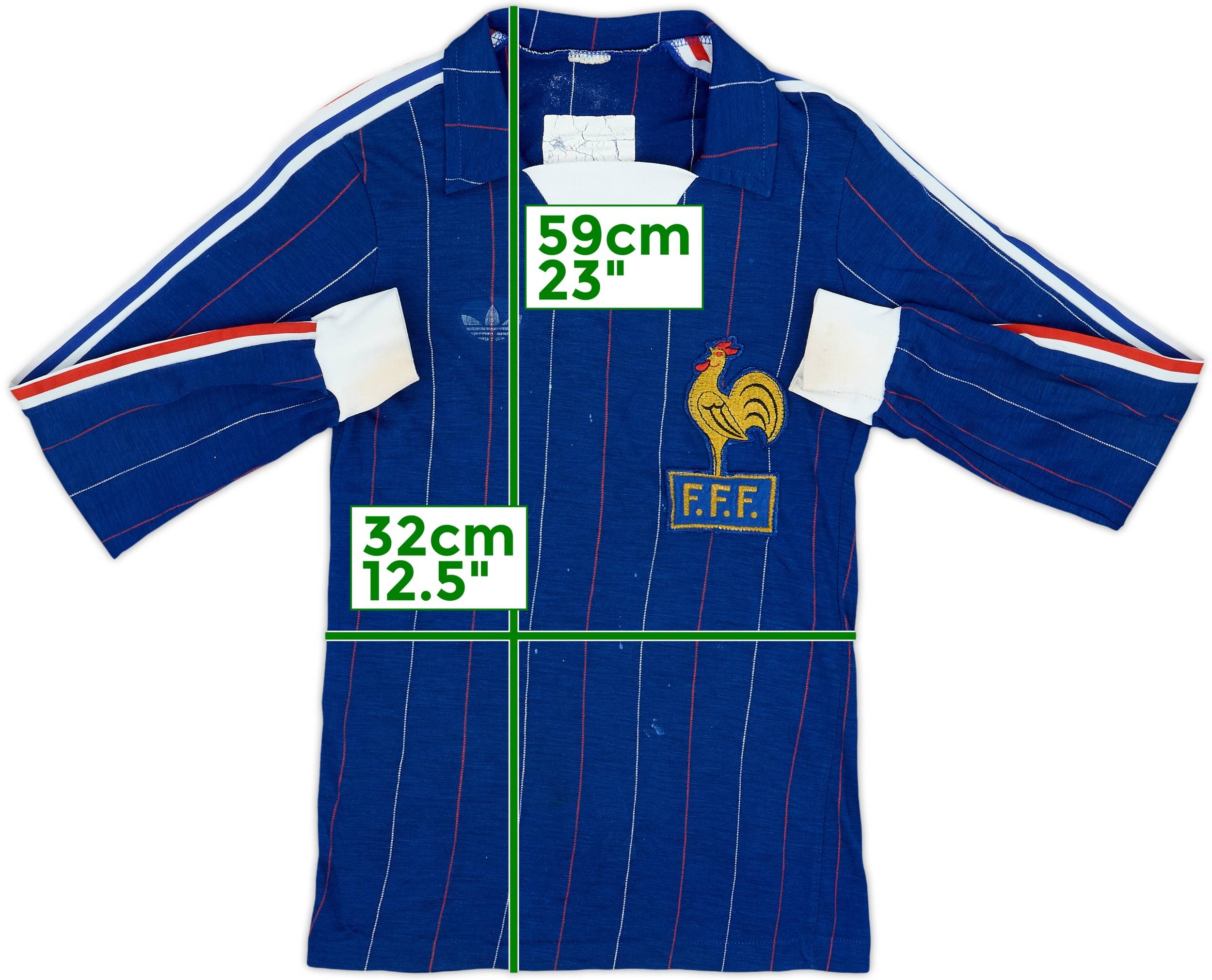 1980-82 France Home L/S Shirt - 6/10 - (M.Boys)