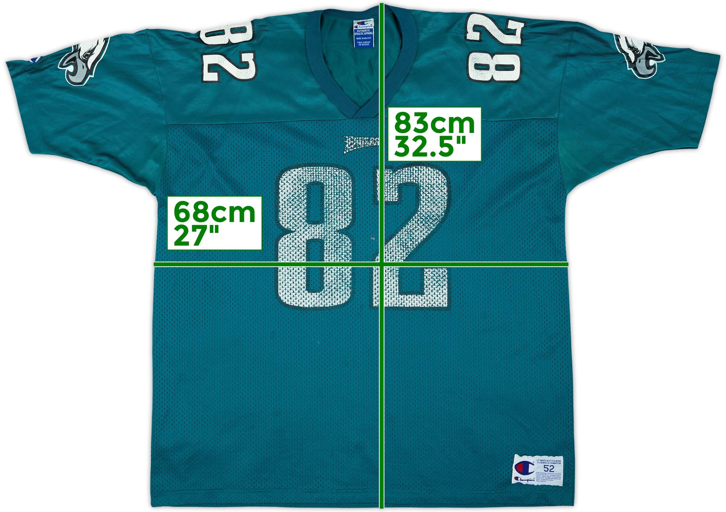 1996-97 Philadelphia Eagles C.Jones #82 Champion Home Jersey - 4