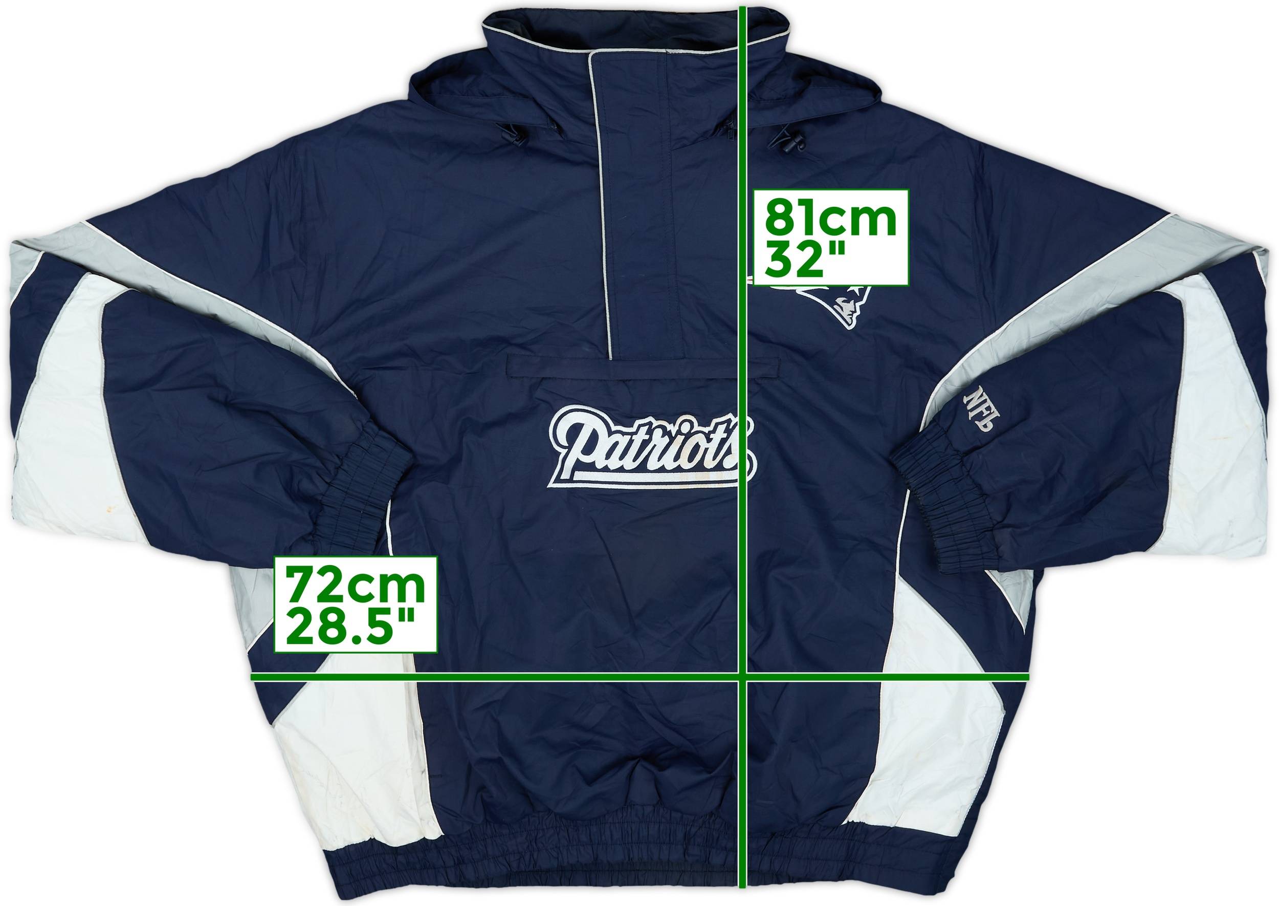 2000s New England Patriots NFL 1/2 Zip Rain Coat - 7/10 - (XXL)