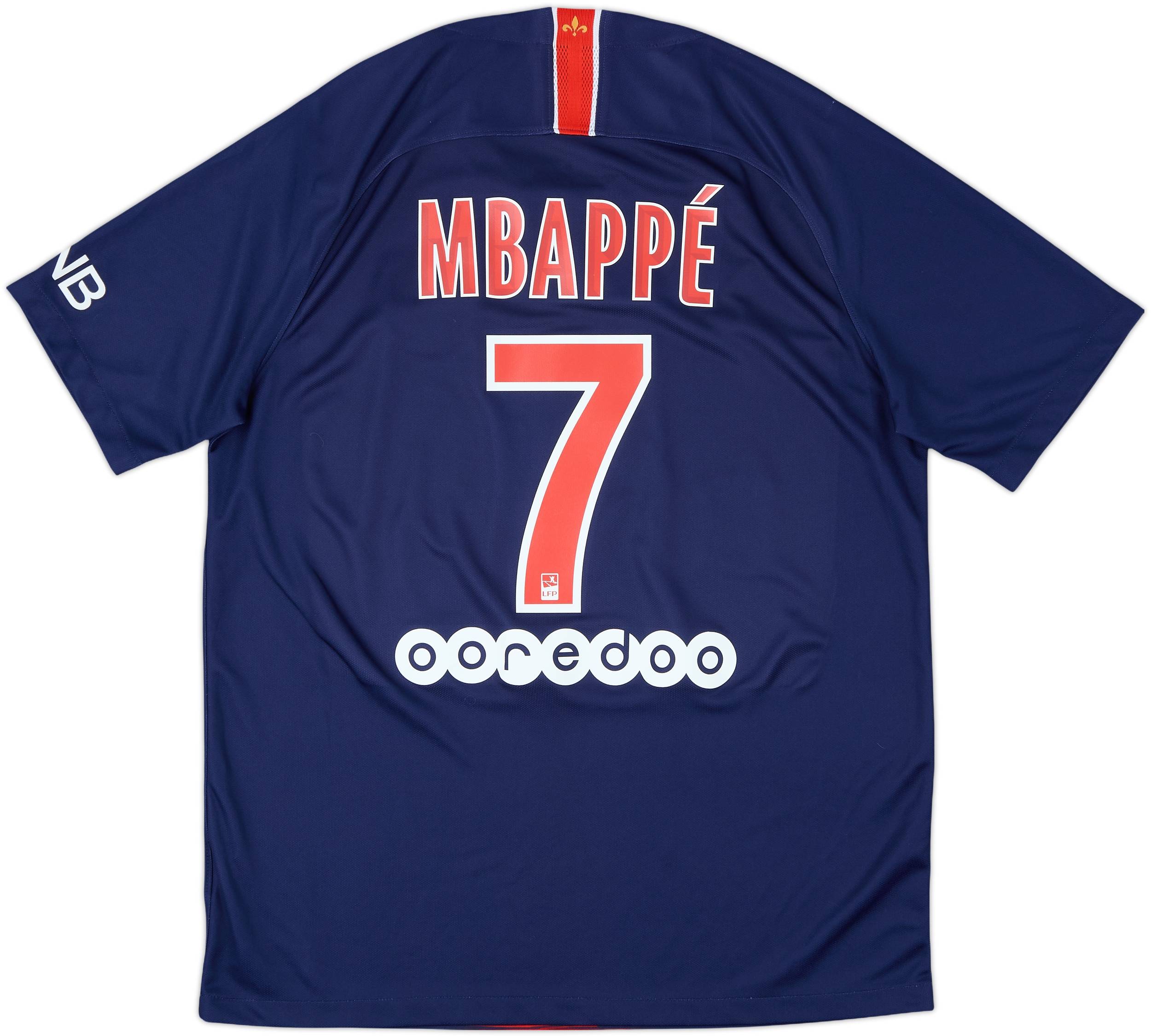 2018-19 Paris Saint-Germain Home Shirt Mbappe #7 - 9/10 - (M)