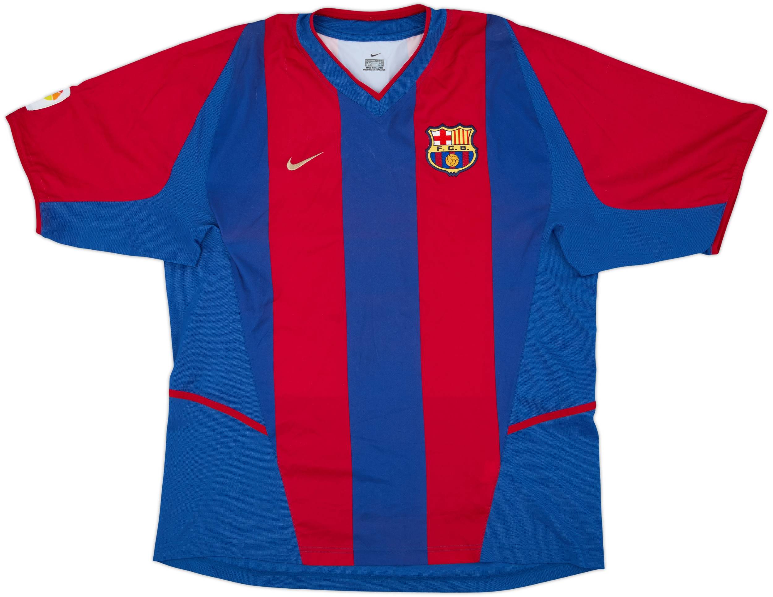 2002-03 Barcelona Home Shirt Xavi #6 - 8/10 - (XL)