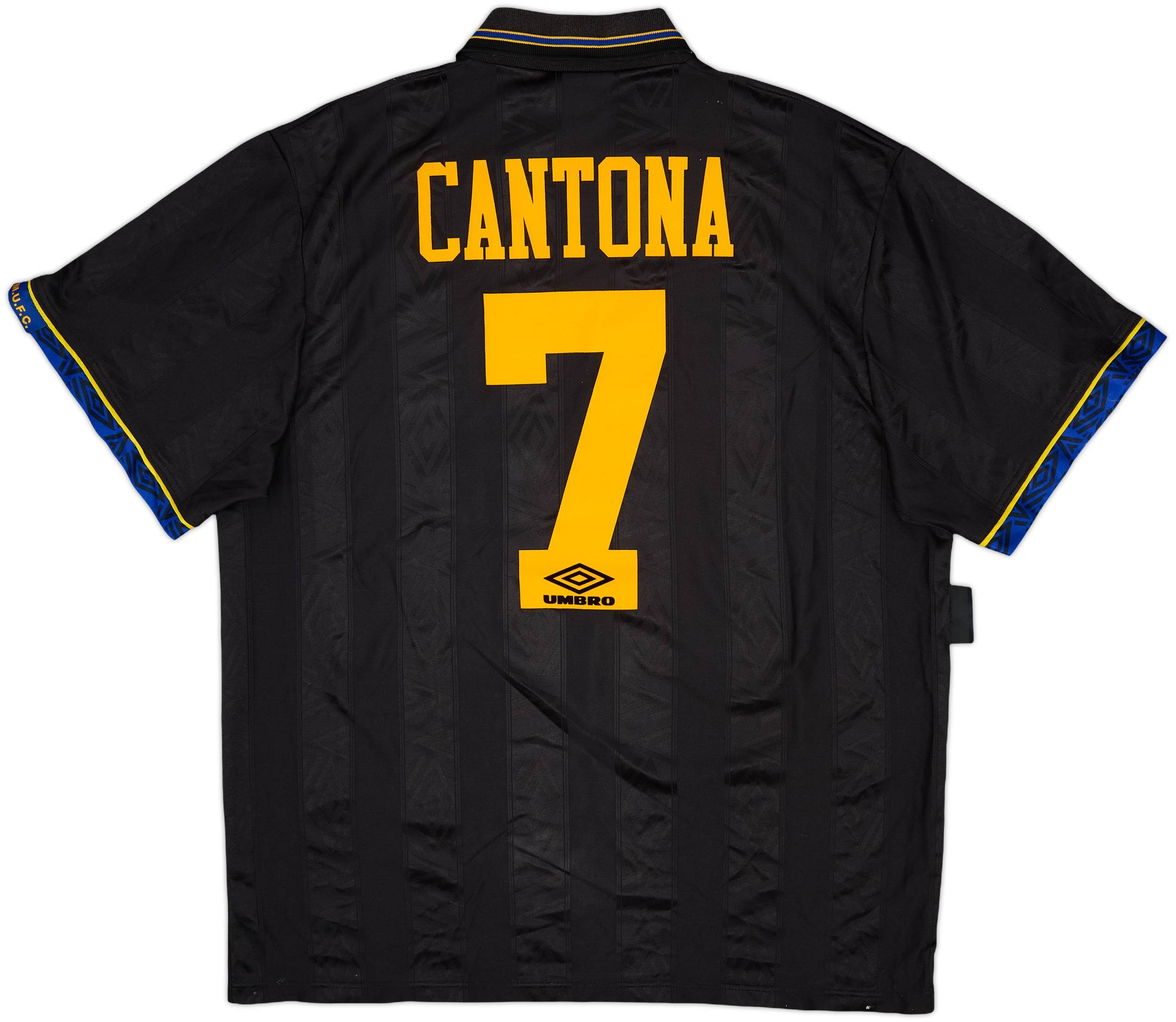 1993-95 Manchester United Away Shirt Cantona #7 - 8/10 - (XL)
