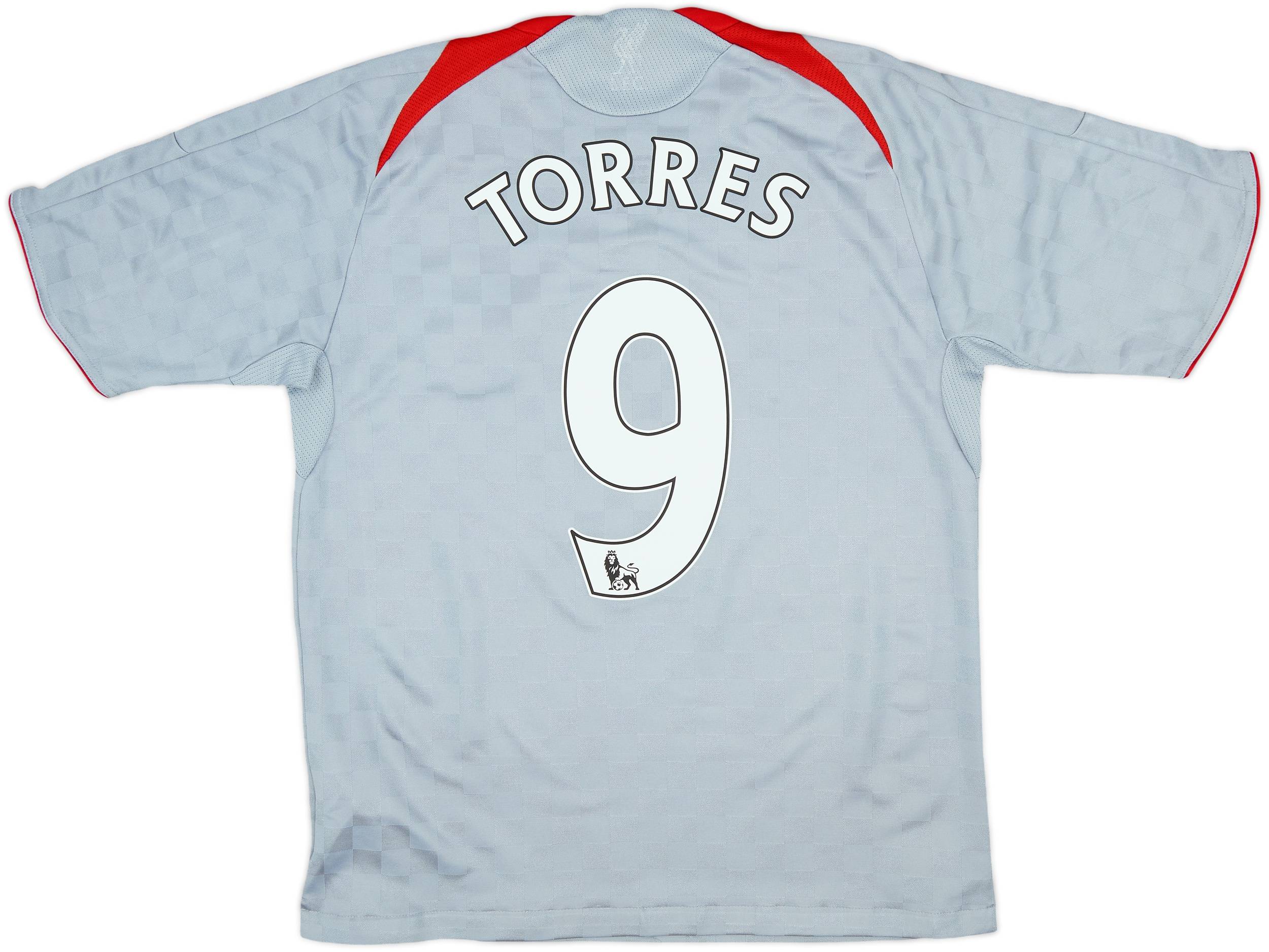 2008-09 Liverpool Away Shirt Torres #9 - 8/10 - (XL.Boys)