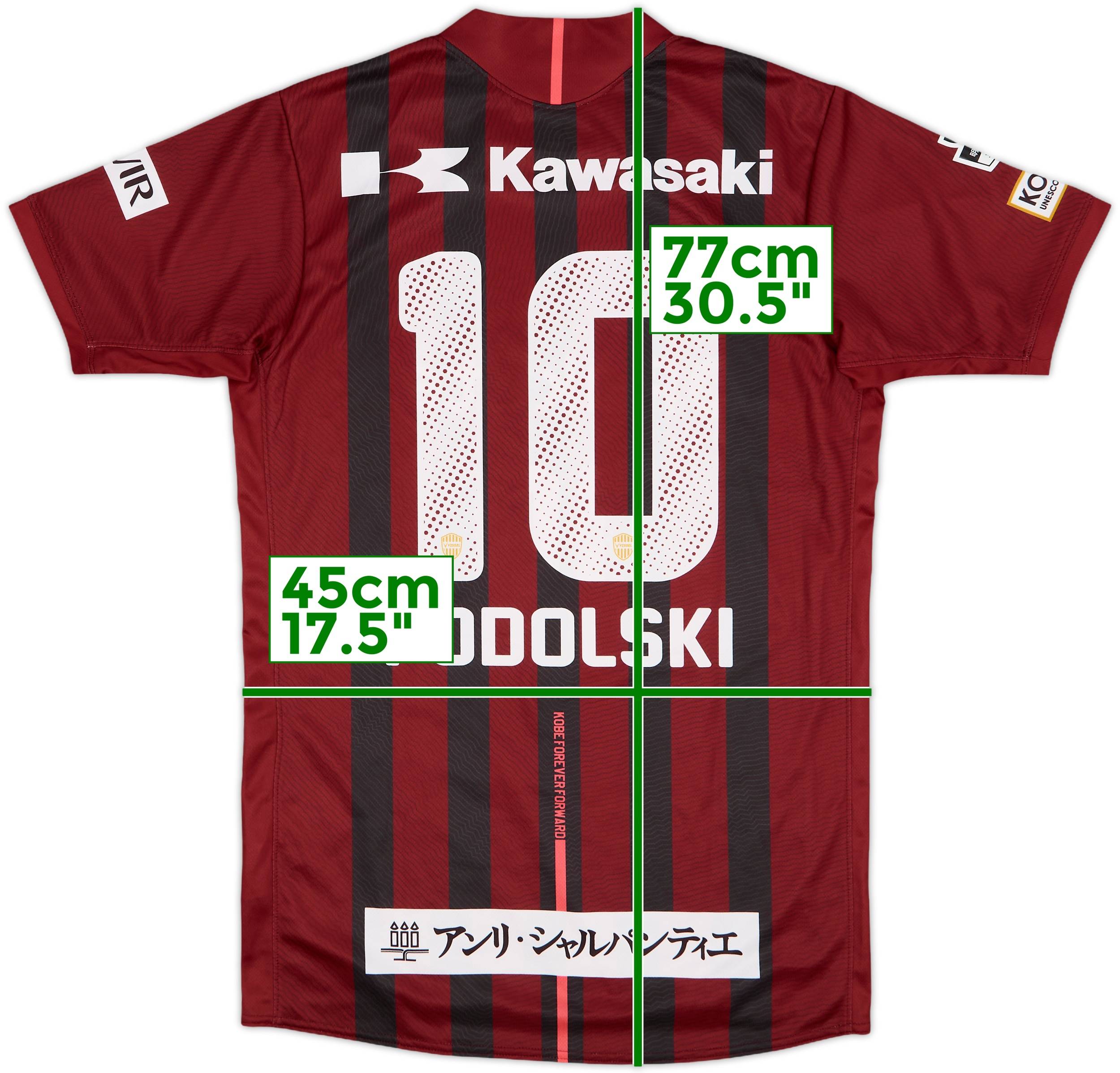 専用　ヴィッセル神戸 PODOLSKI 10 XL ユニフォーム 2017 Vissel Kobe Home Shirt Podolski #10 - 9/10 - (XL)