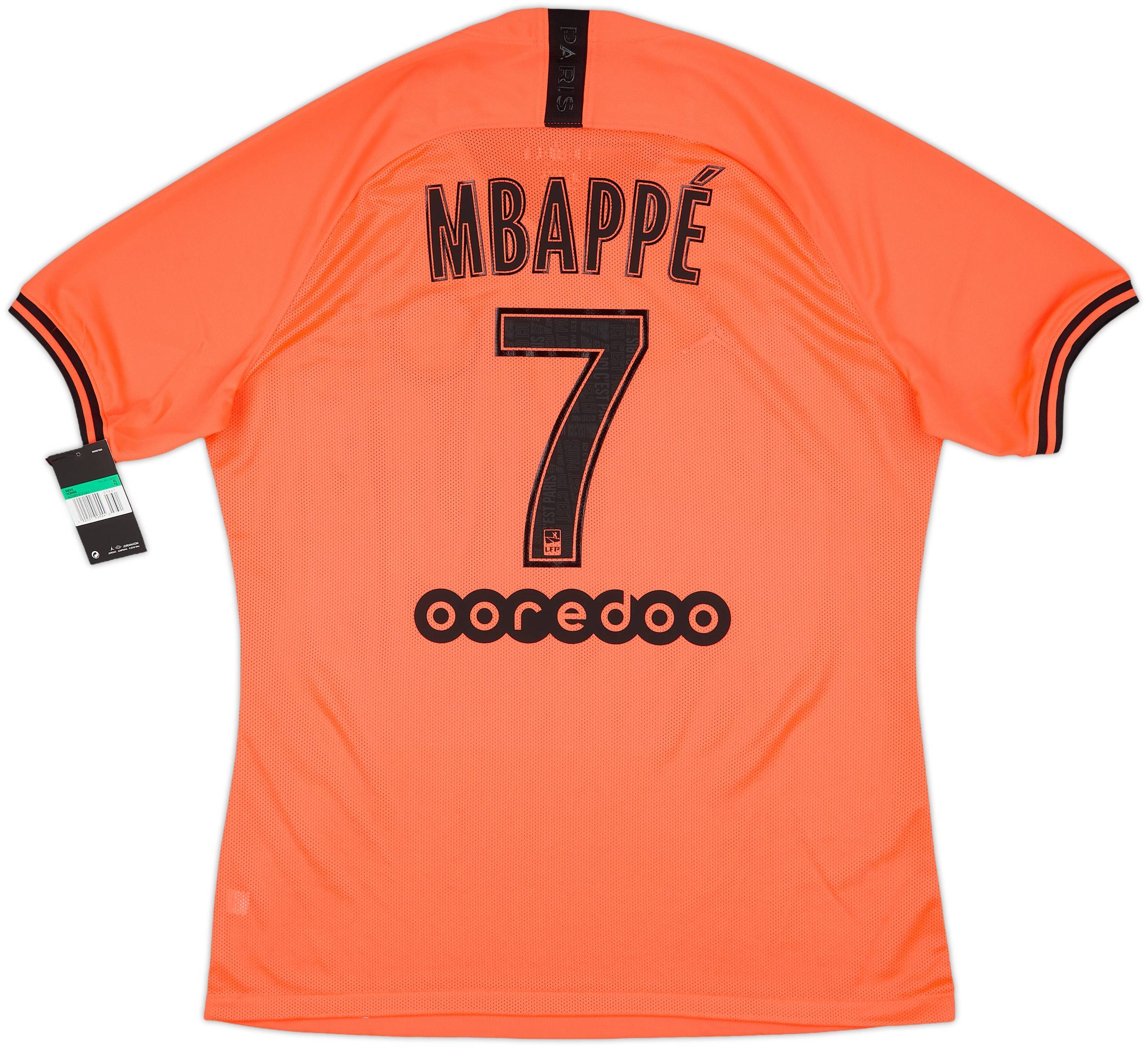 パリ・サンジェルマン Mbappé 7 シャツ 2019-20 Paris Saint-Germain Fourth Shirt Mbappe #7 - 5/10 - (M)