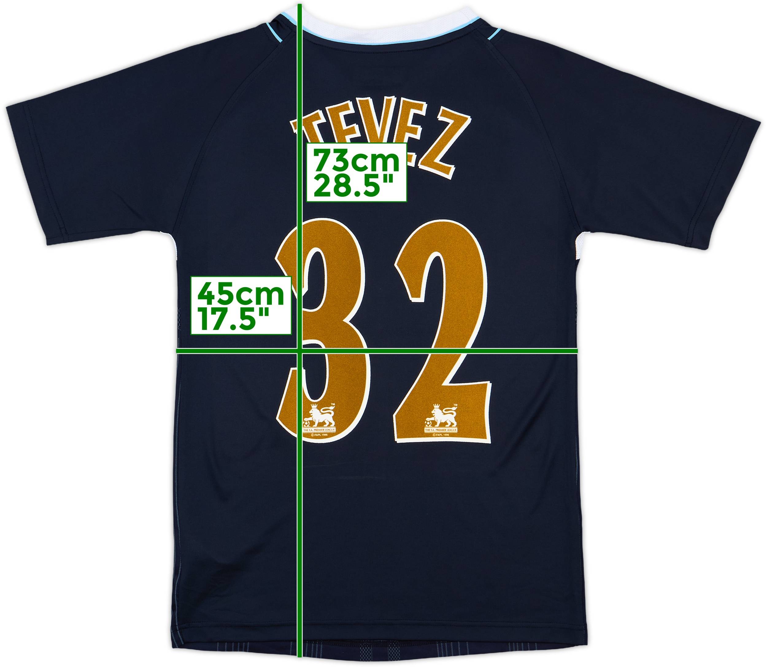 2006-07 West Ham Away Shirt Tevez #32 - 8/10 - (S)