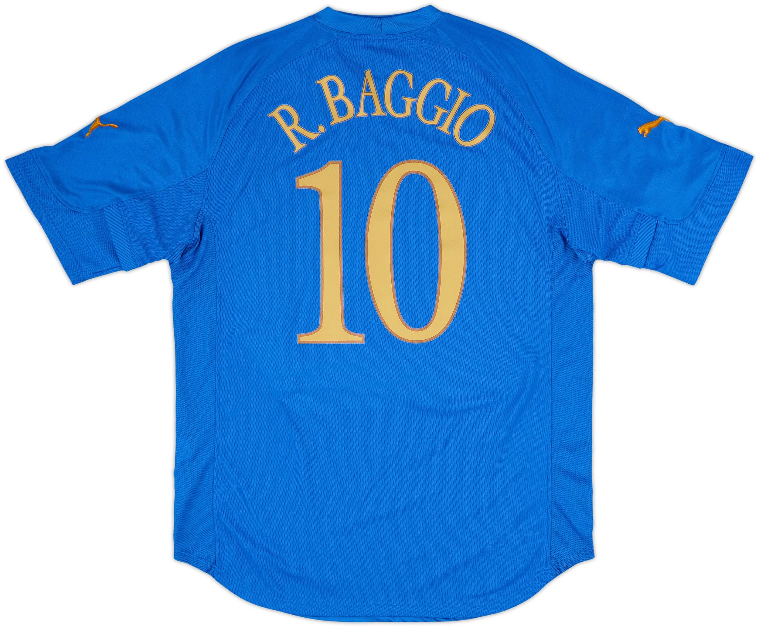 新品　BAGGIO 10 2002football Italy イタリアの至宝 NEW Italy #10 Roberto Baggio Football Soccer Jersey Kit