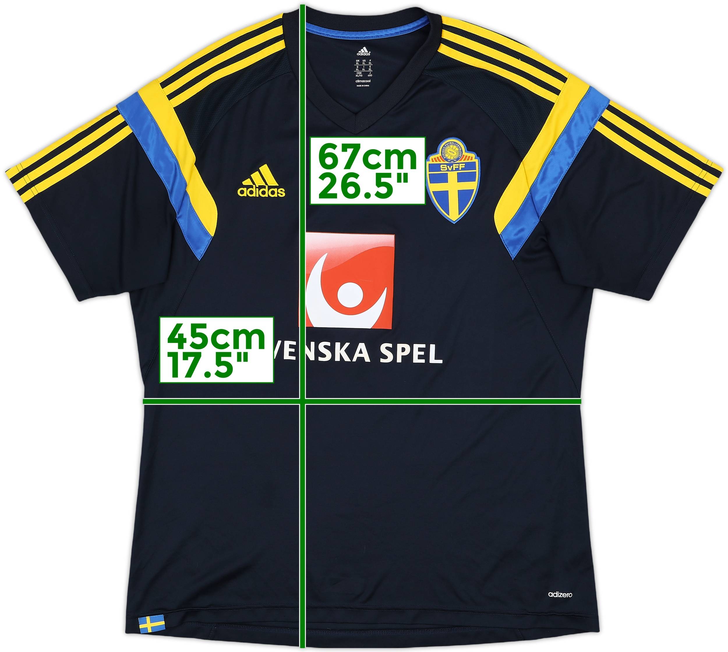 2013-14 Sweden adidas Training Shirt - 8/10 - (XL)