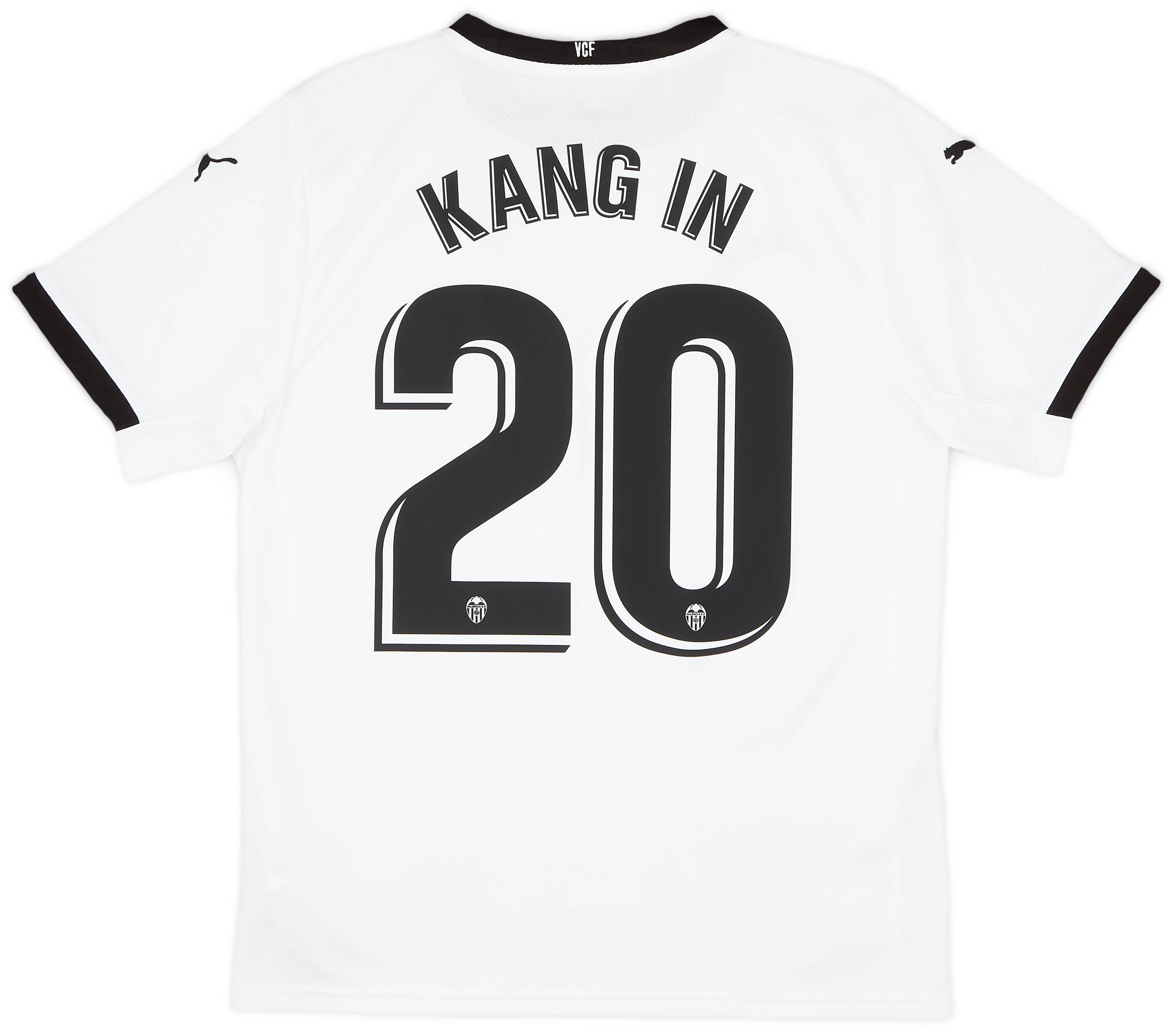 2020-21 Valencia Home Shirt Kang In #20 - 9/10 - (M)
