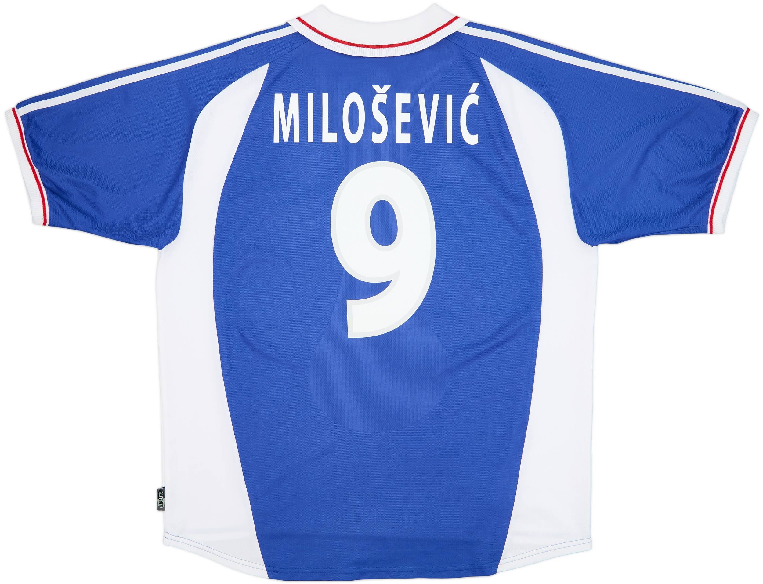 2000-01 Yugoslavia Home Shirt Milosevic #9 - 9/10 - (XL)