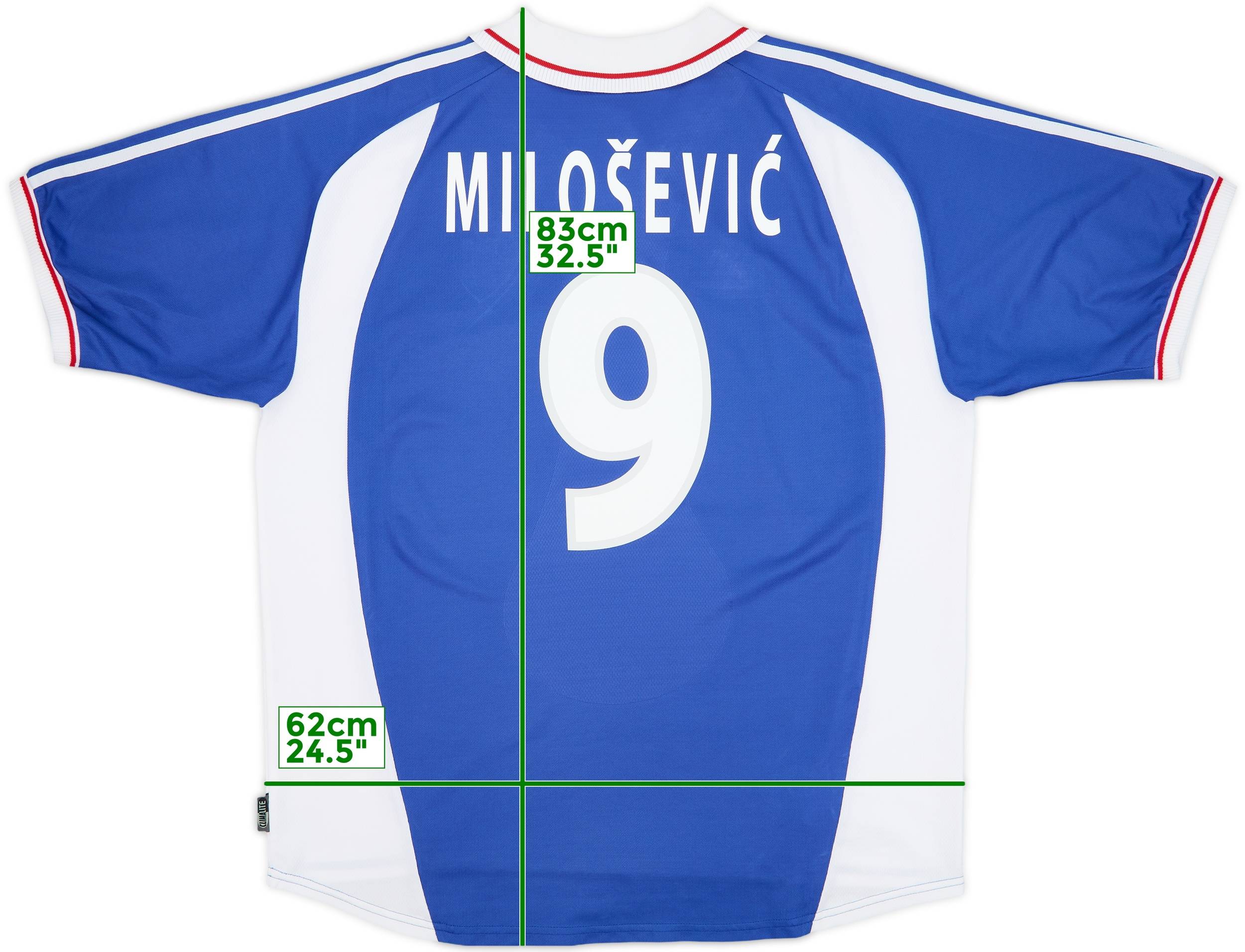 2000-01 Yugoslavia Home Shirt Milosevic #9 - 9/10 - (XL)