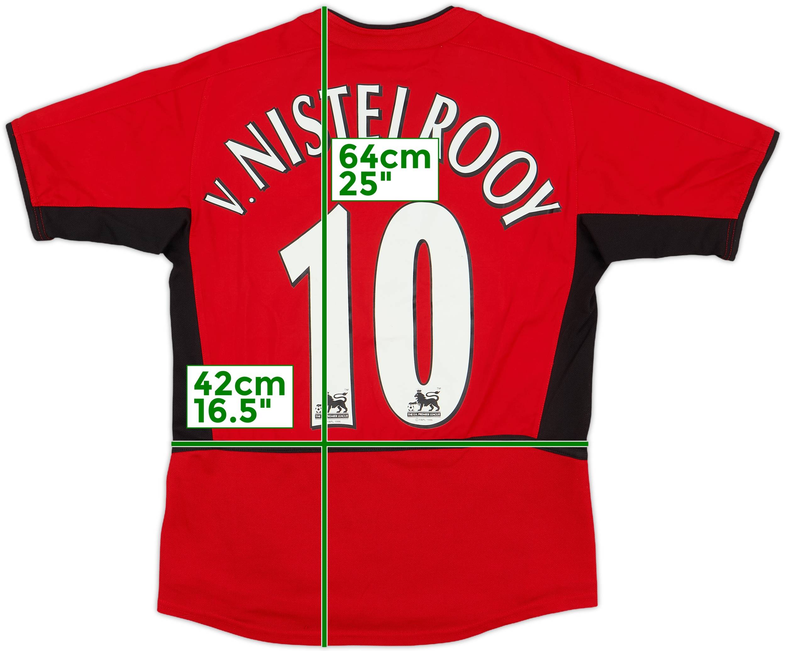 2002-04 Manchester United Home Shirt V.Nistelrooy #10 - 8/10