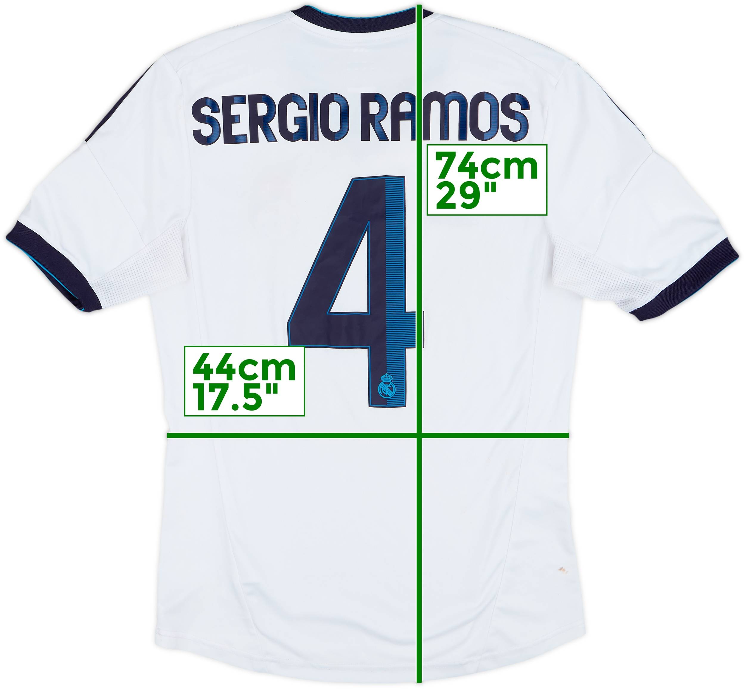 2012-13 Real Madrid Home Shirt Sergio Ramos #4 - 5/10 - (S)