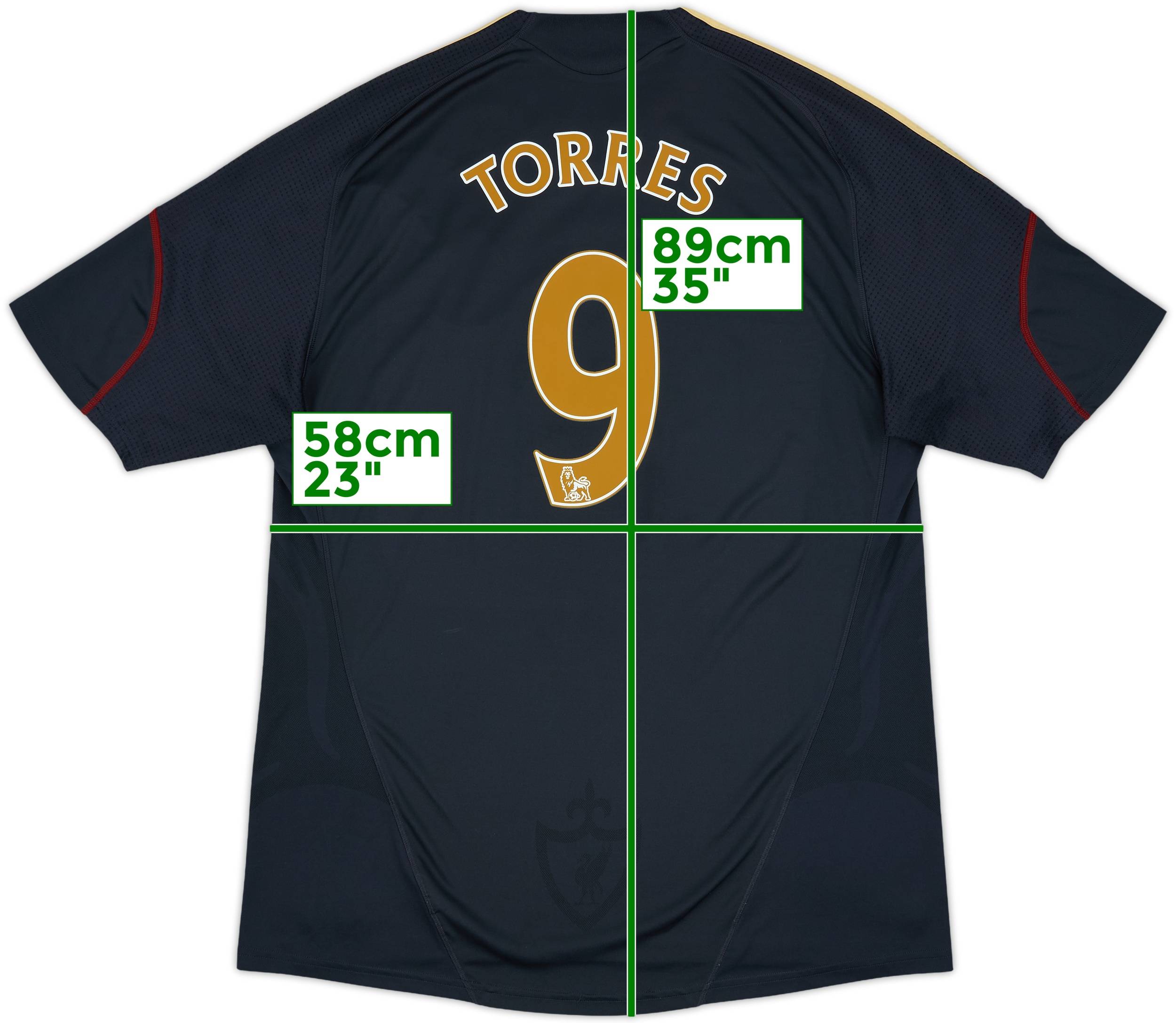 ウェア 09-10 Liverpool AWAY No.9 TORRES 2009-10 Liverpool Away Shirt Torres #9