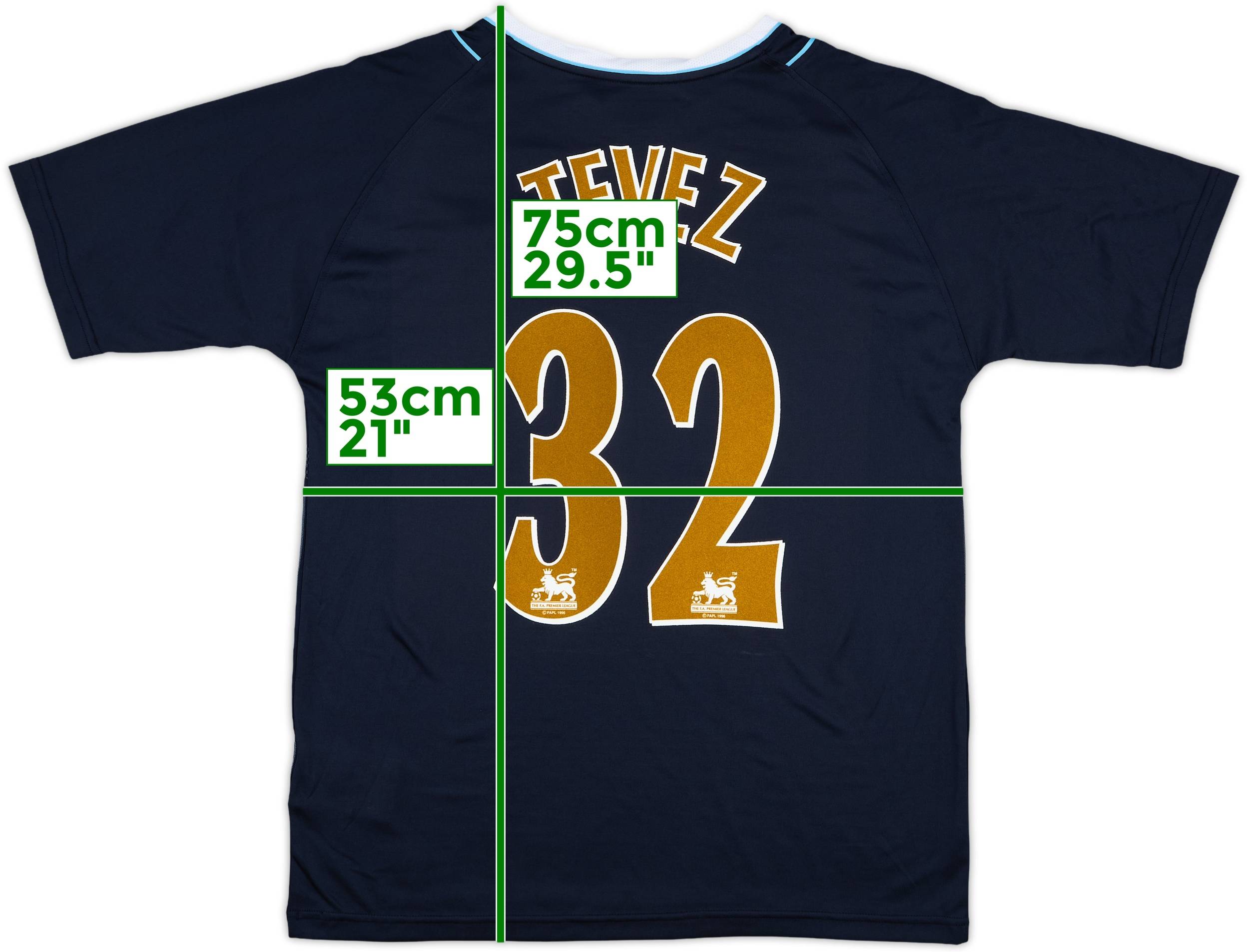 2006-07 West Ham Away Shirt Tevez #32 - 8/10 - (L)