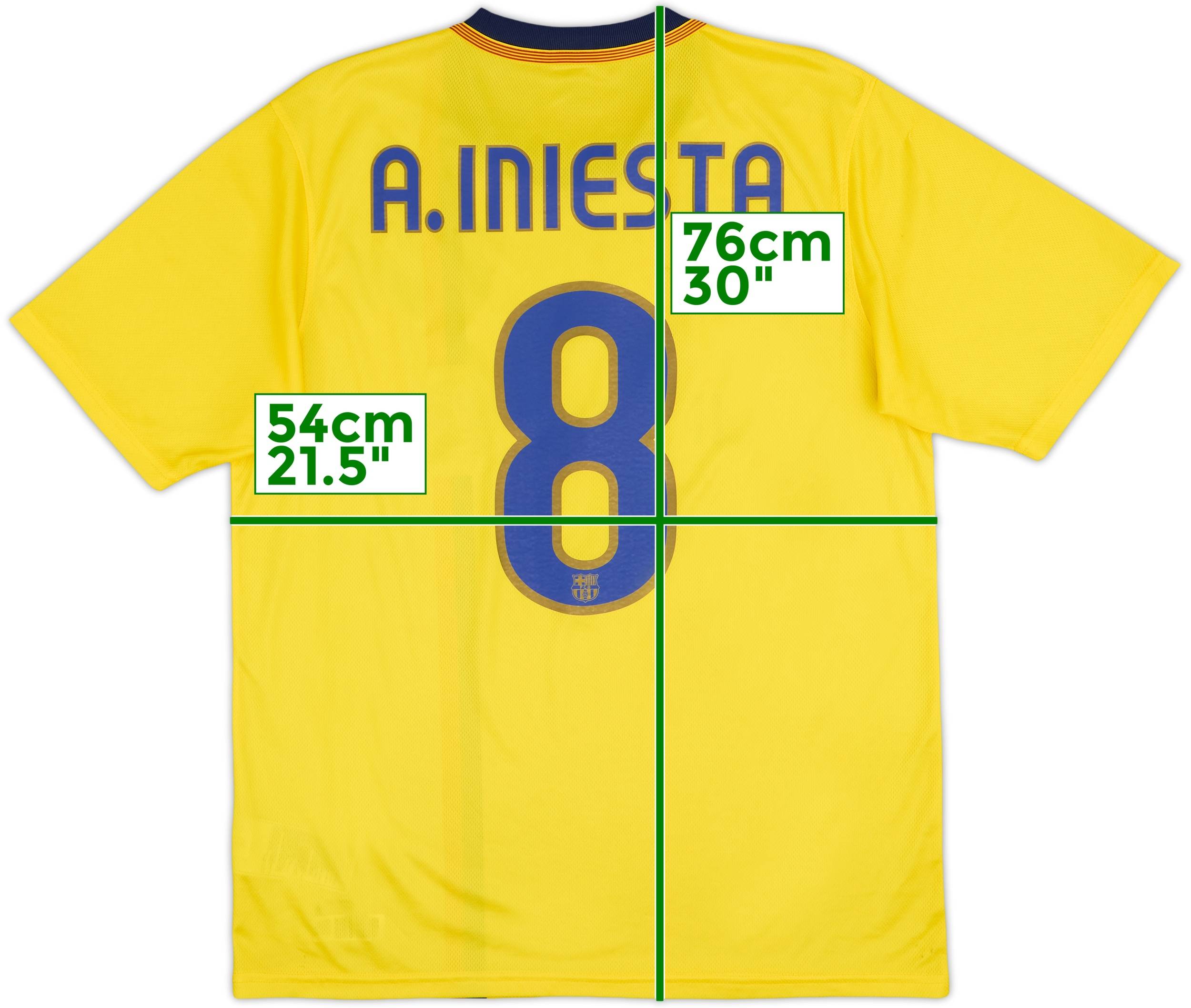 2008-10 Barcelona Basic Away Shirt A.Iniesta #8 - 9/10 - (M)