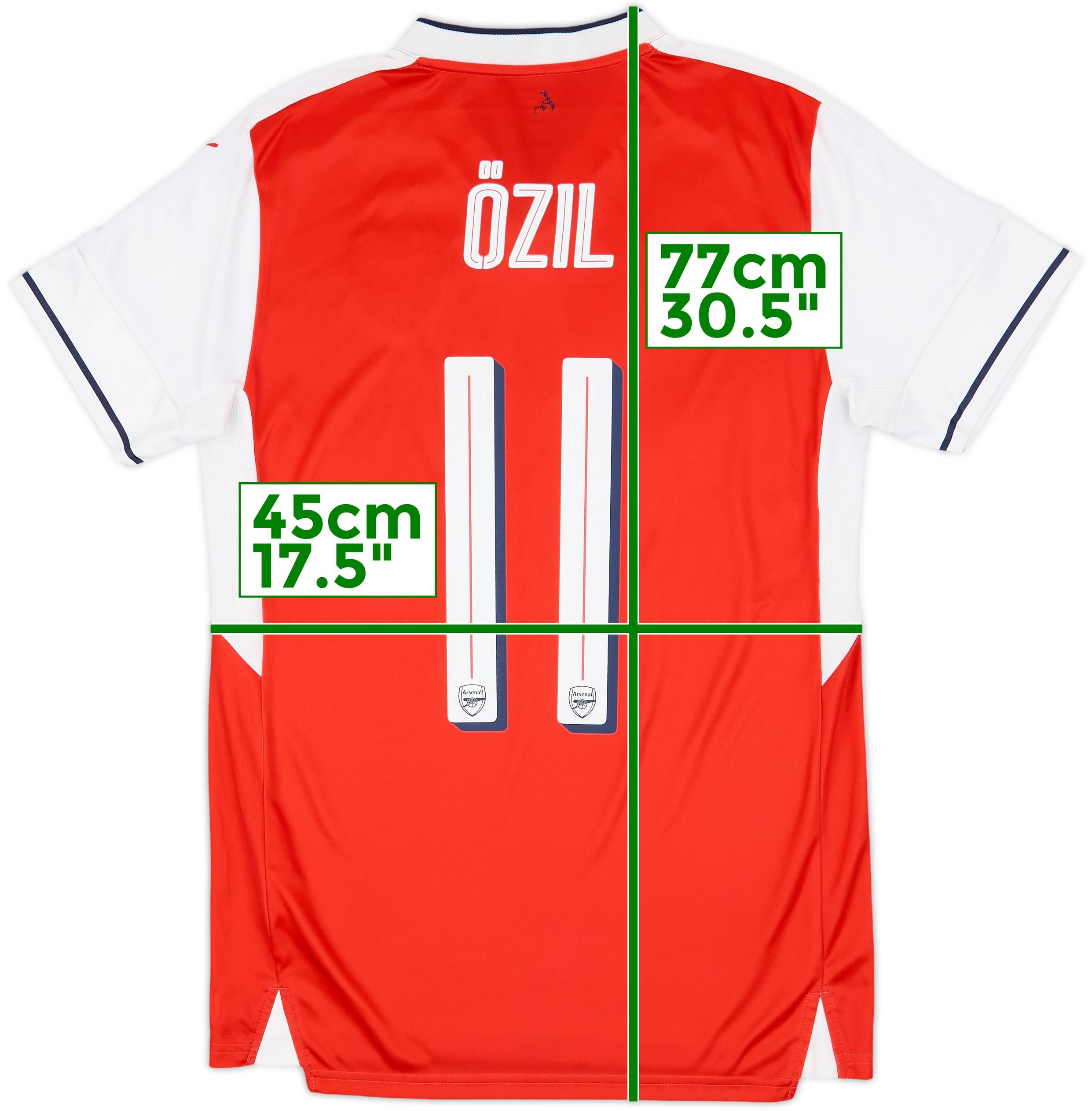 【美品】アーセナル ÖZIL 11 シャツ 美品】アーセナル ÖZIL 11 シャツ Arsenal 2017-2018 Home Shirt
