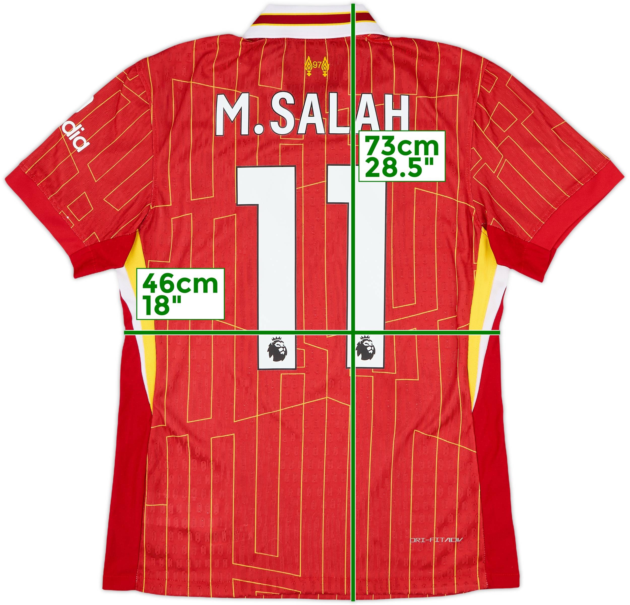リバプールFC M. SALAH 11番 シャツ 2022-23 Liverpool Home Shirt M.Salah #11 - 8/10 - (L.Boys)