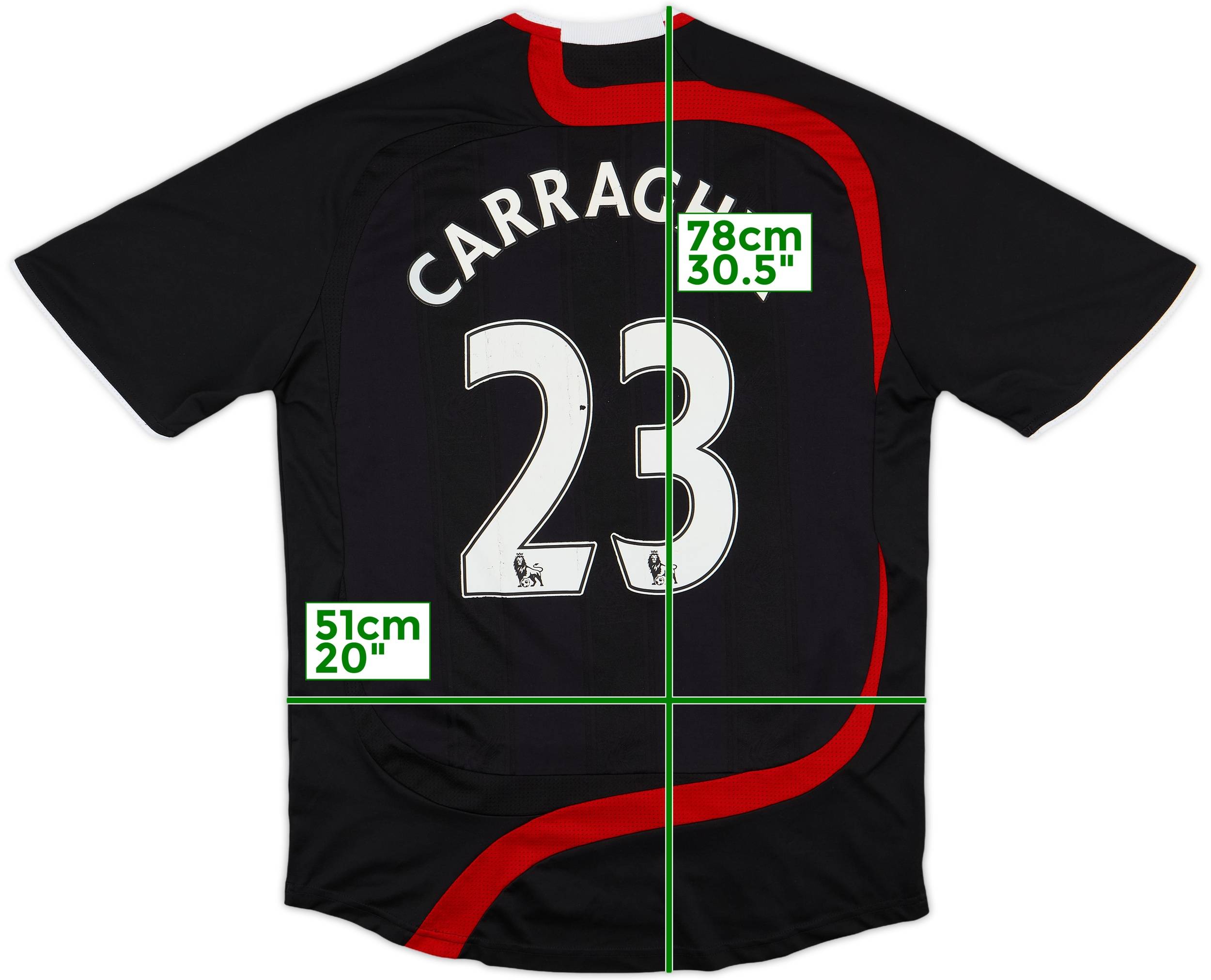 2007-08 Liverpool Third Shirt Carragher #23 - 7/10 - (M)