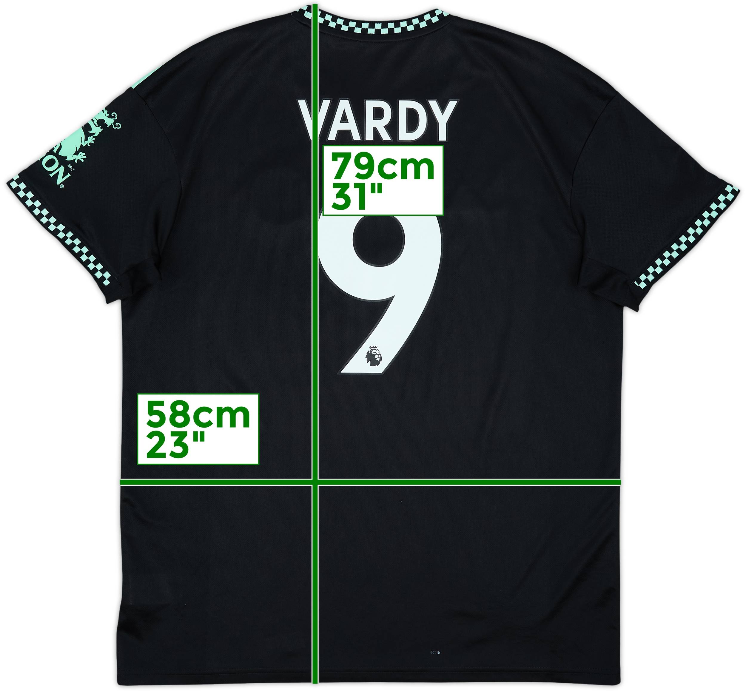 2022-23 Leicester City Away Shirt Vardy #9 - 5/10 - (XL)