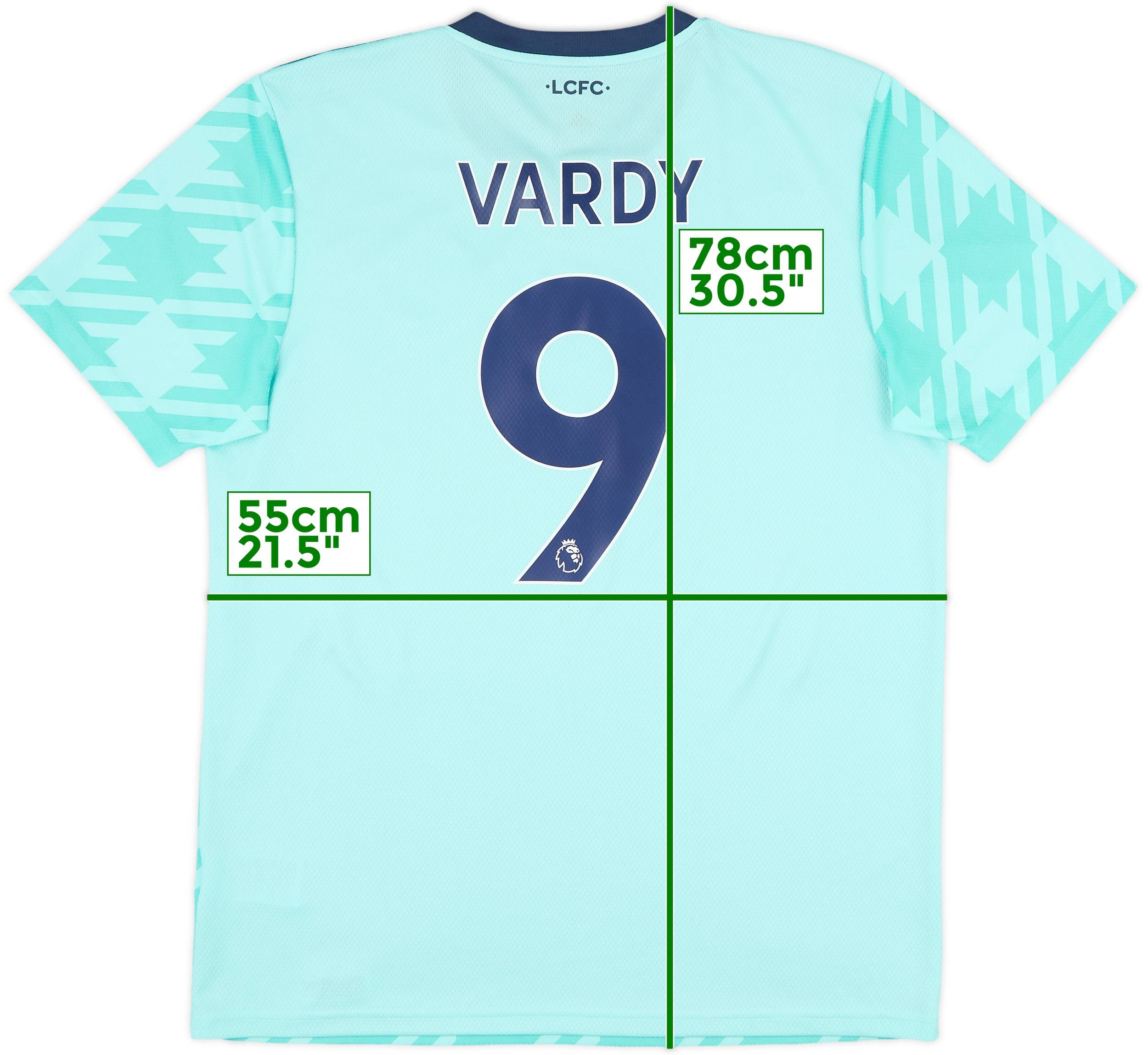 2021-22 Leicester City Away Shirt Vardy #9 - 10/10 - (L)
