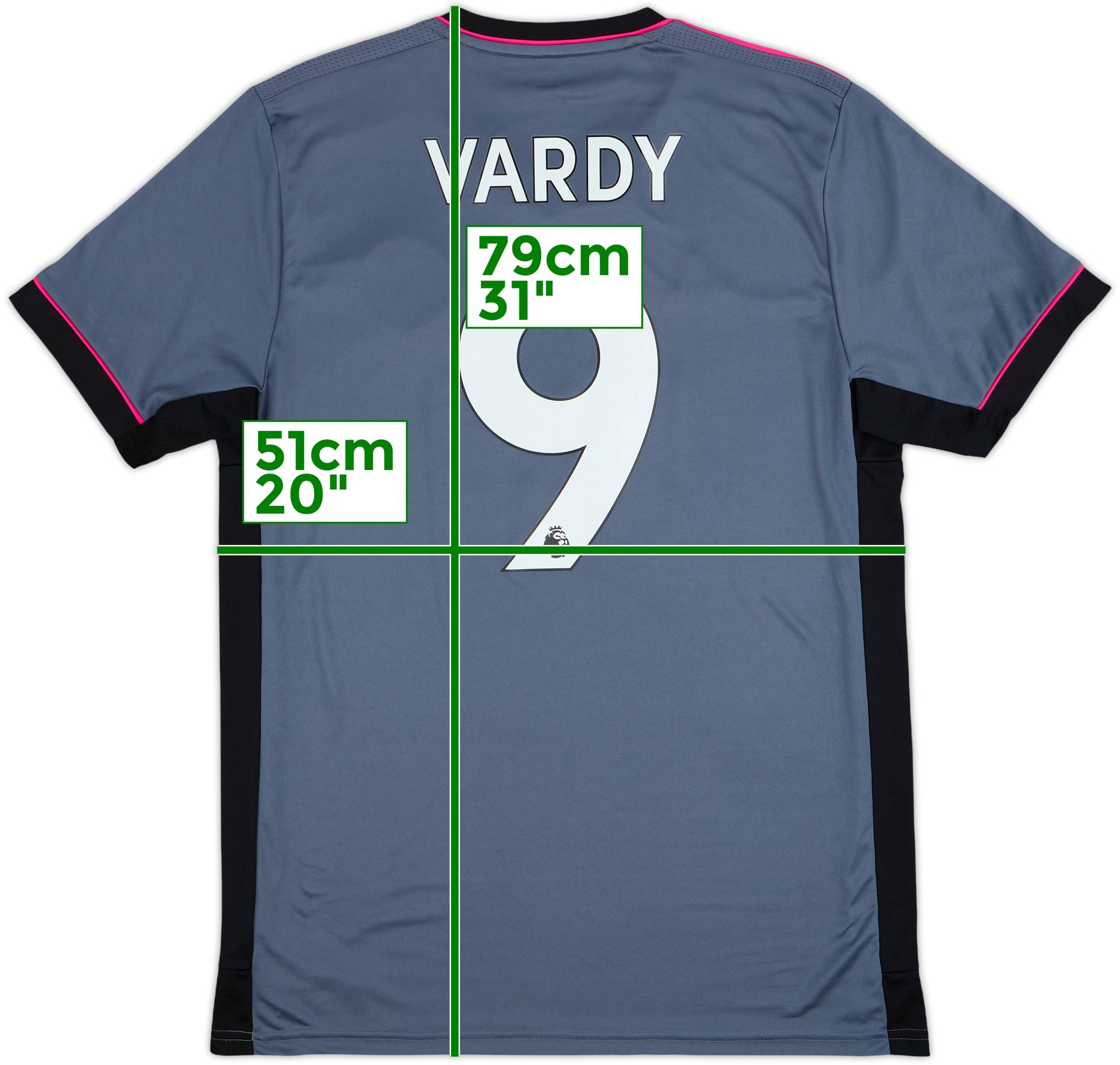 Leicester19-20 City VARDY 9 ユニフォームMサイズ 2021-22 Leicester City Third Shirt Vardy #9 - 10/10 - (M)