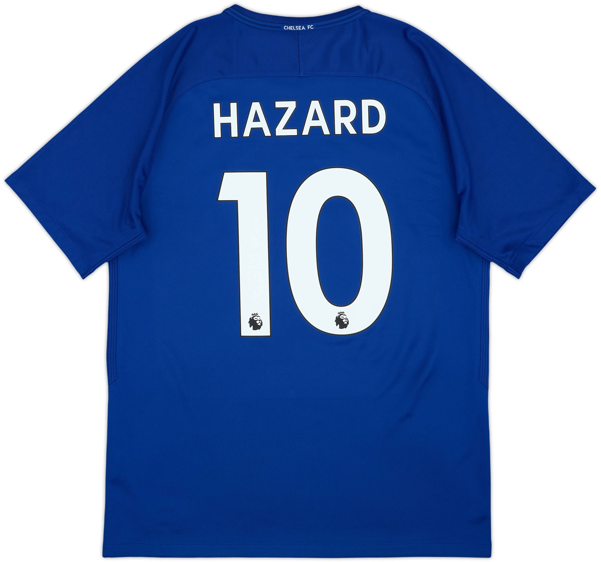 Chelsea HAZARD 10 シャツ 2017-18 Chelsea Home Shirt Hazard #10 - 9/10 - (L)