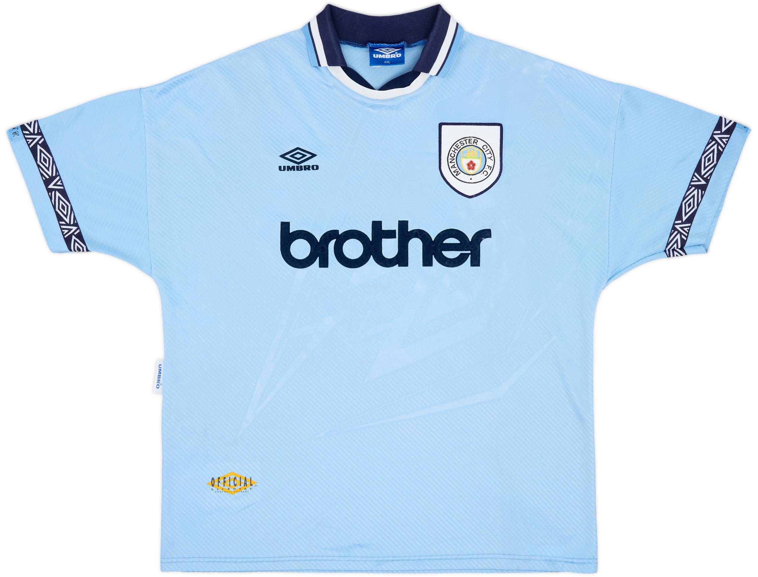 1993-95 Manchester City Home Shirt - 8/10 - (XXL)