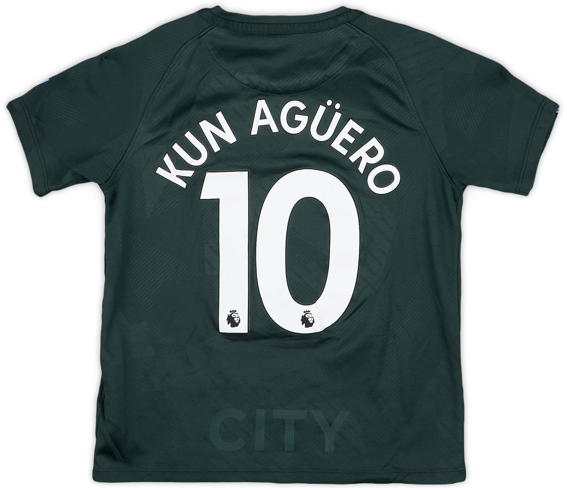 2017-18 Manchester City Third Shirt Kun Aguero #10 - 9/10