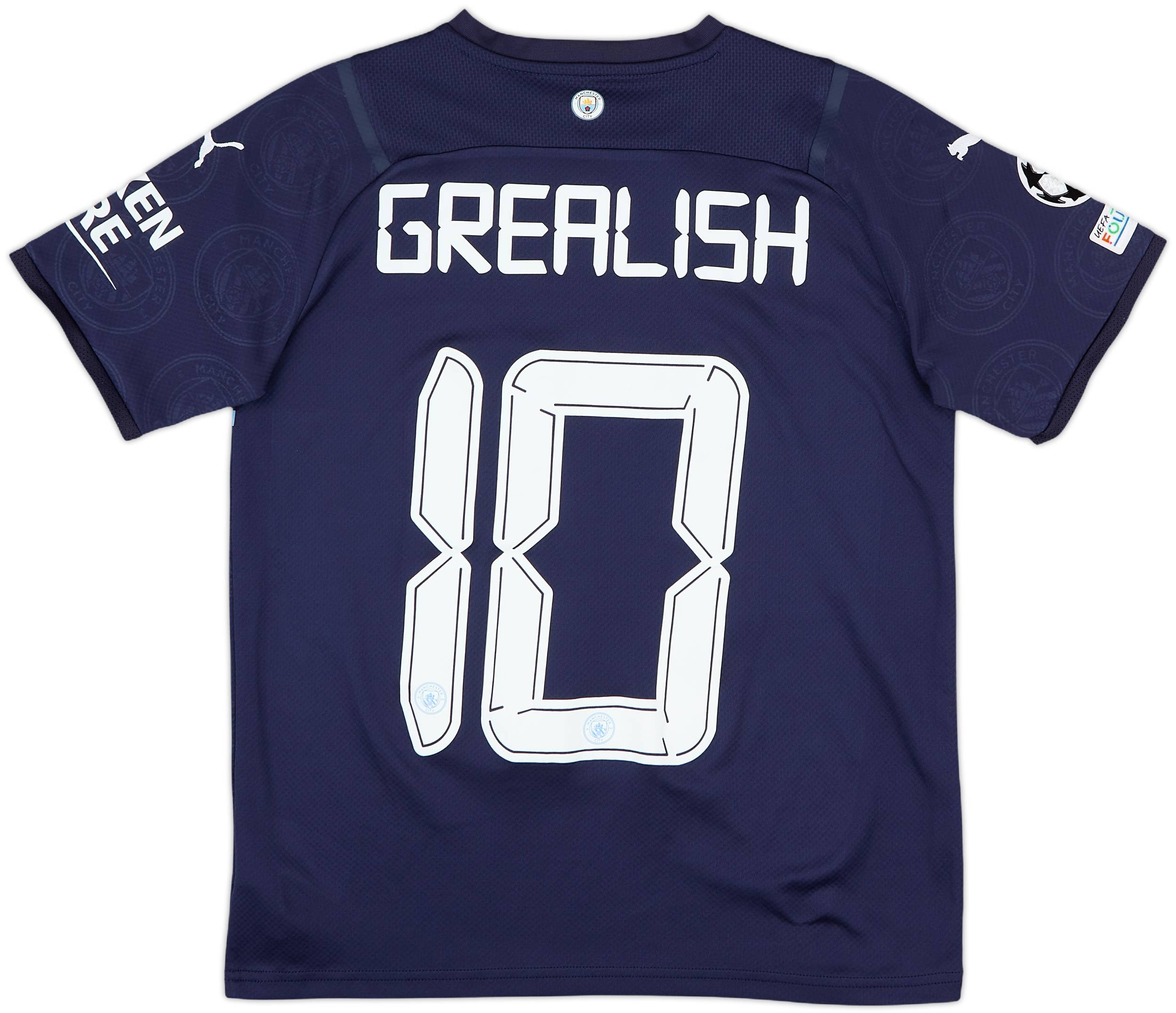 2021-22 Manchester City Third Shirt Grealish #10 - 9/10 - (L