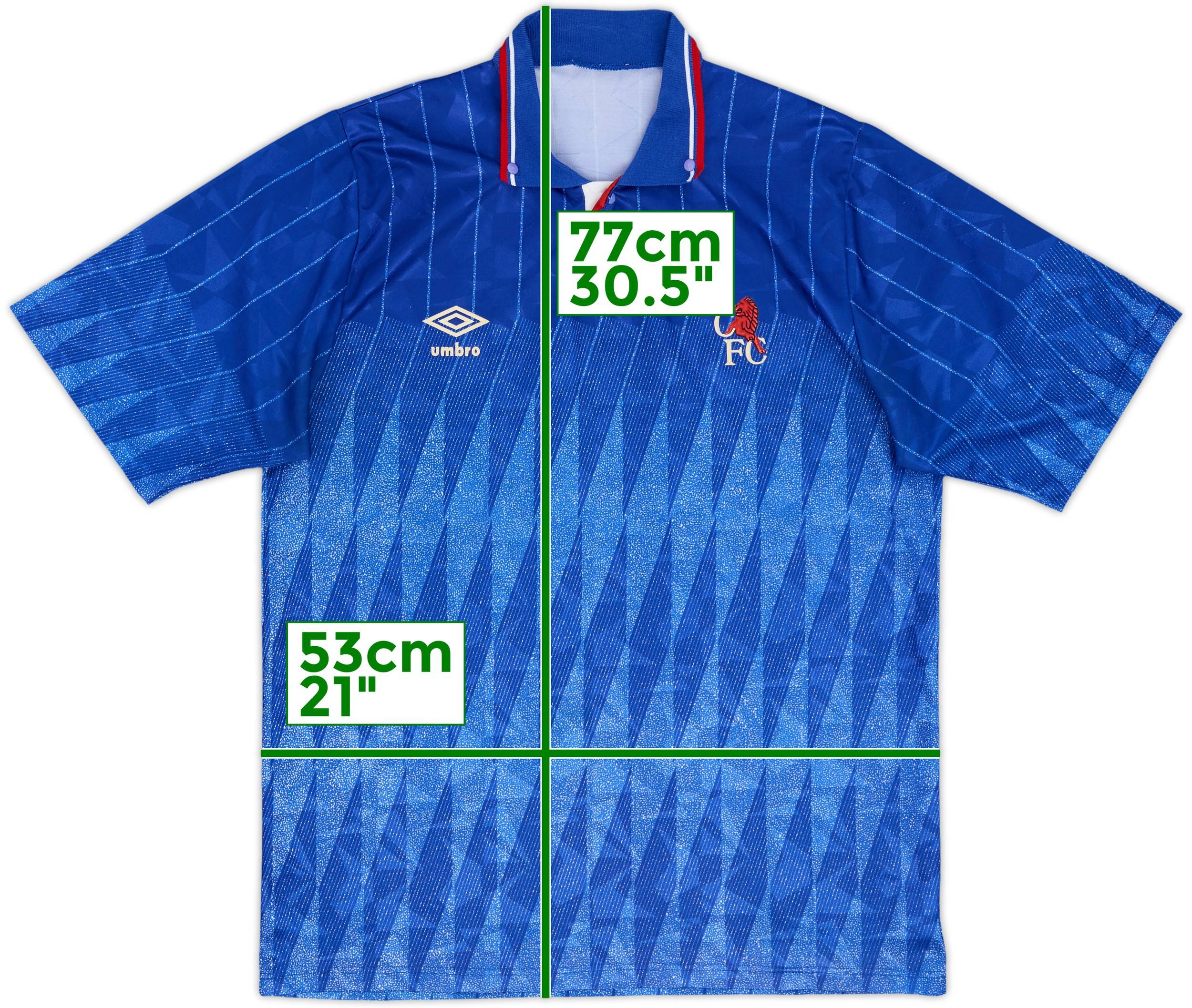 1989-91 Chelsea Home Shirt - 7/10 - (L)