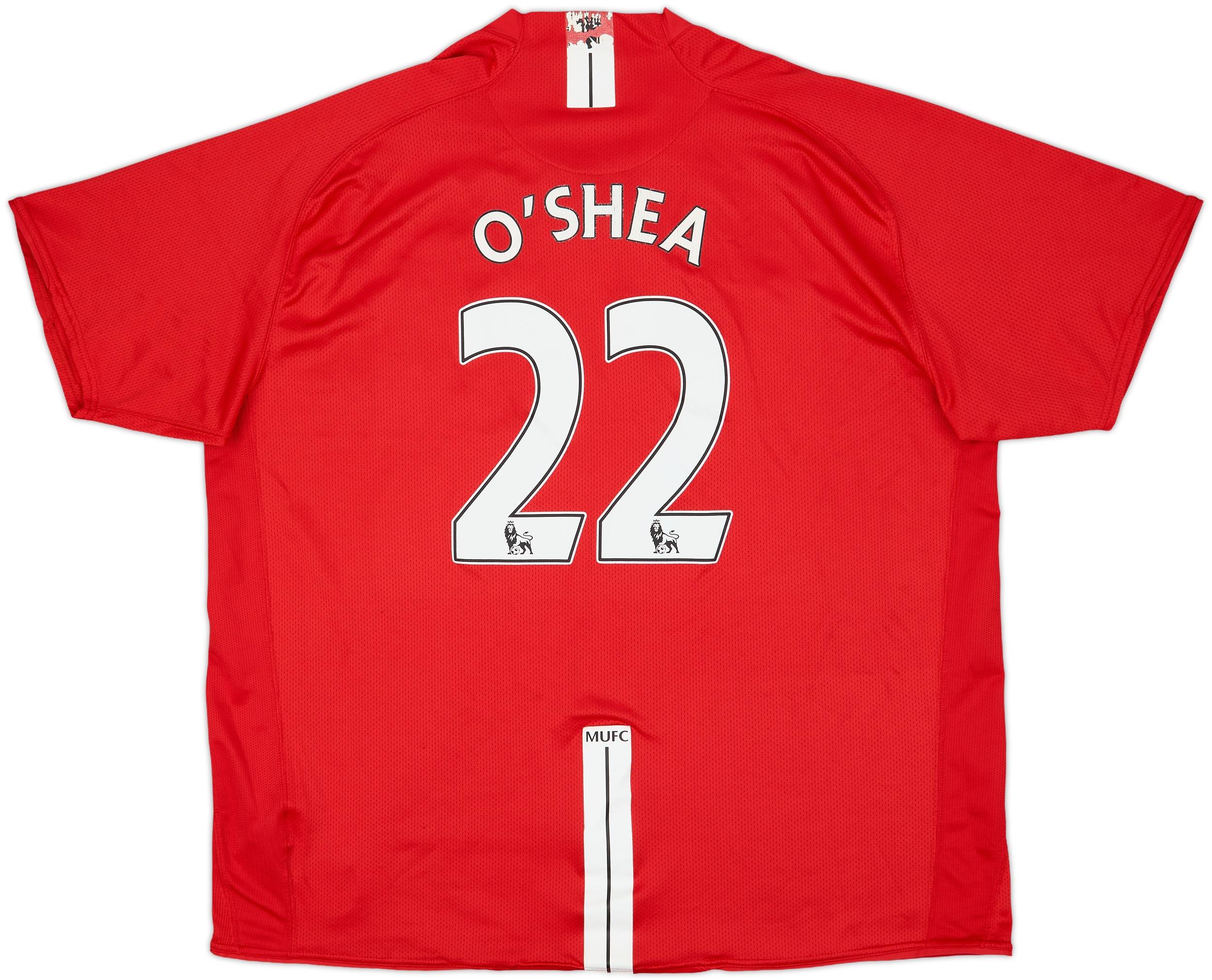 MANCHESTER UNITED 07-09 ホームユニフォーム MANCHESTER UNITED 2007 2009 PIQUE HOME FOOTBALL SHIRT SOCCER