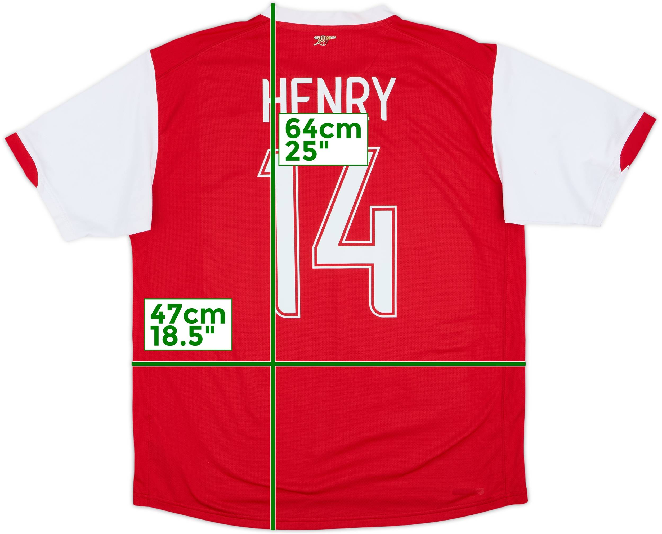 2006-08 Arsenal Home Shirt Henry #14 - 7/10 - (XL)