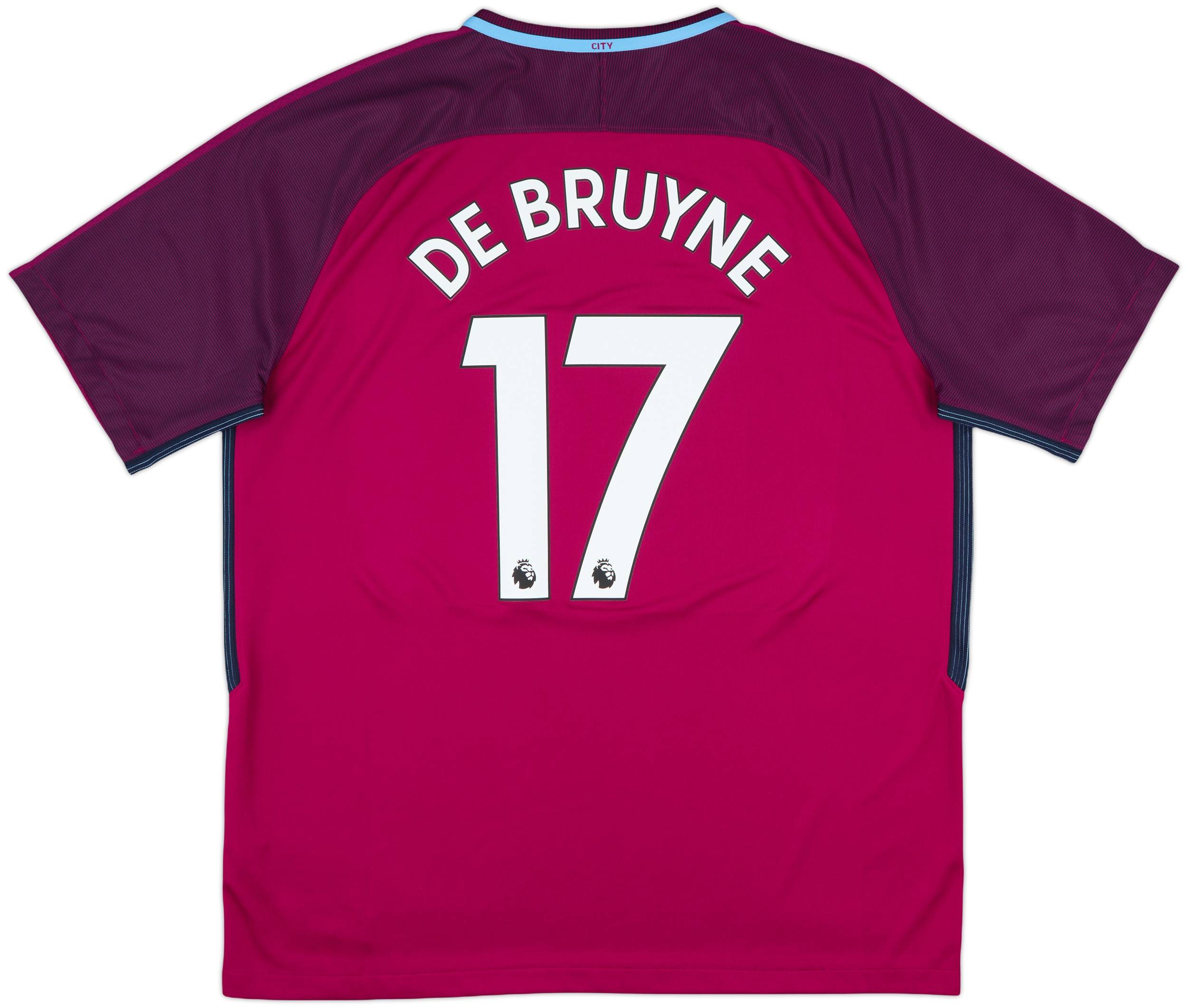 DE BRUYNE ユニフォーム 17番 【Mサイズ】 2017-18 Manchester City Third Shirt De Bruyne #17 - 8/10 - (S)