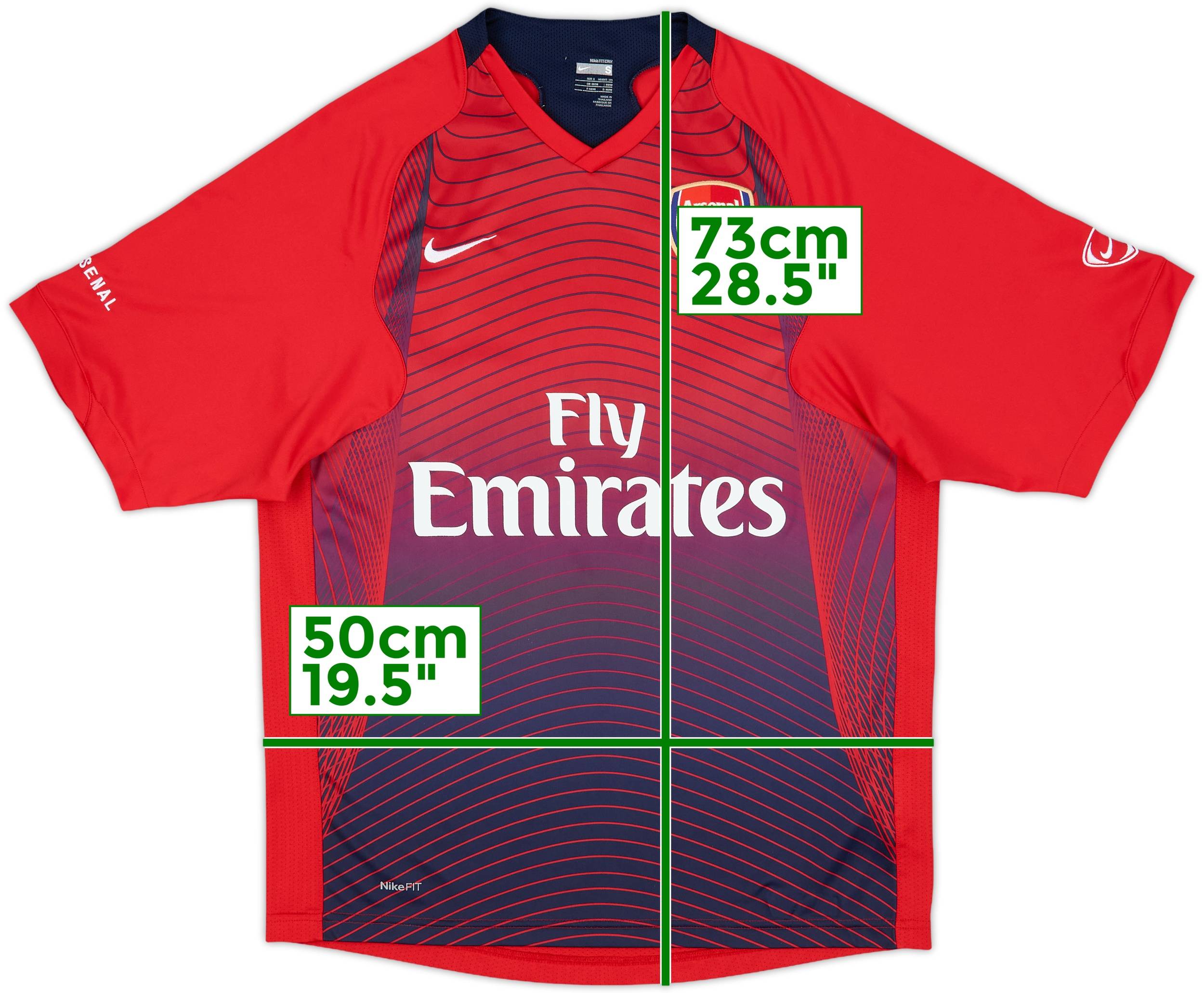 2007-08 Arsenal Nike Training Shirt - 8/10 - (S)