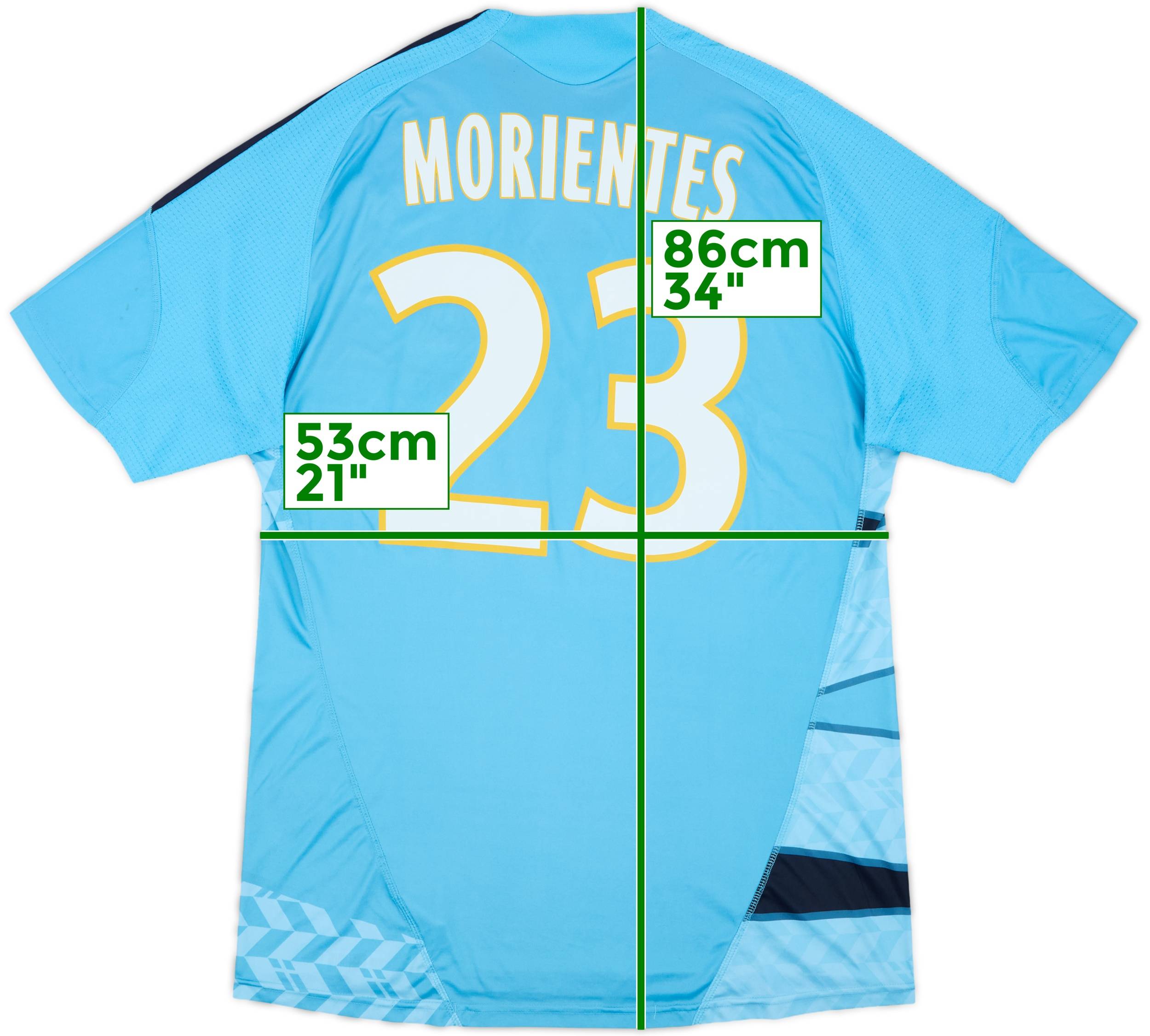 2009-10 Olympique Marseille Away Shirt Morientes #23 - 6/10 - (XL)