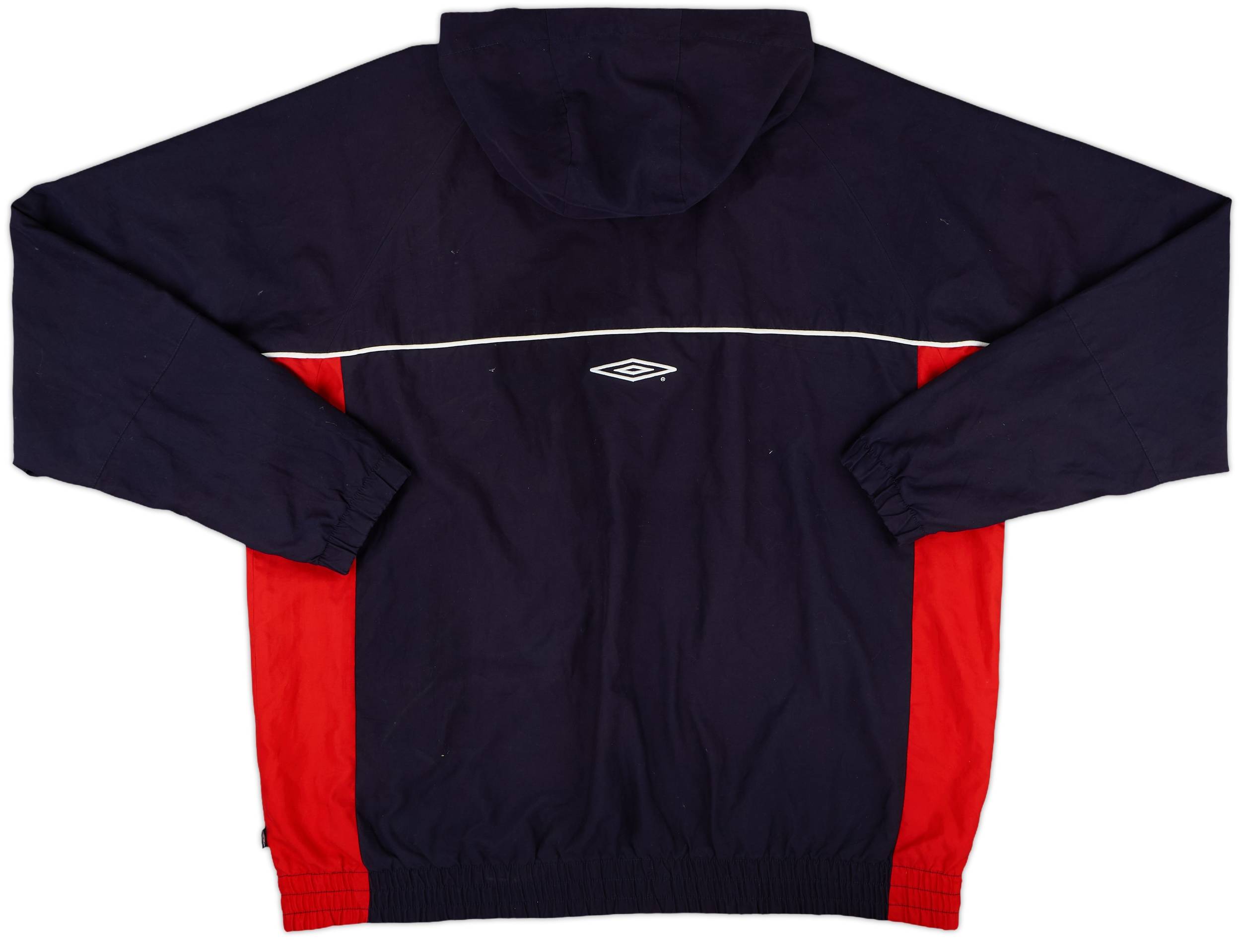 2000-02 Manchester United Umbro 1/4 Zip Hooded Track Jacket