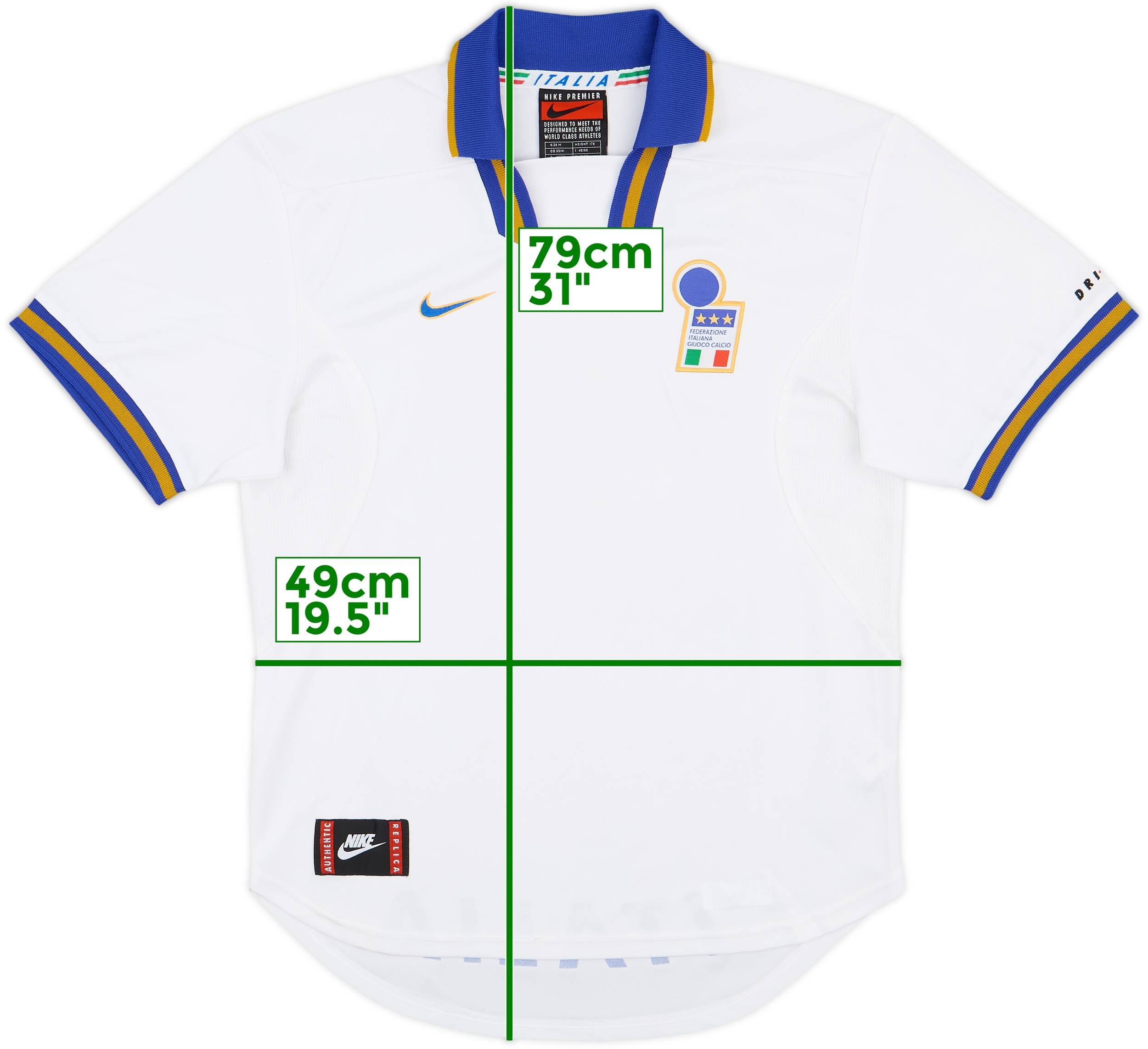 1996-97 Italy Away Shirt - 8/10 - (M)