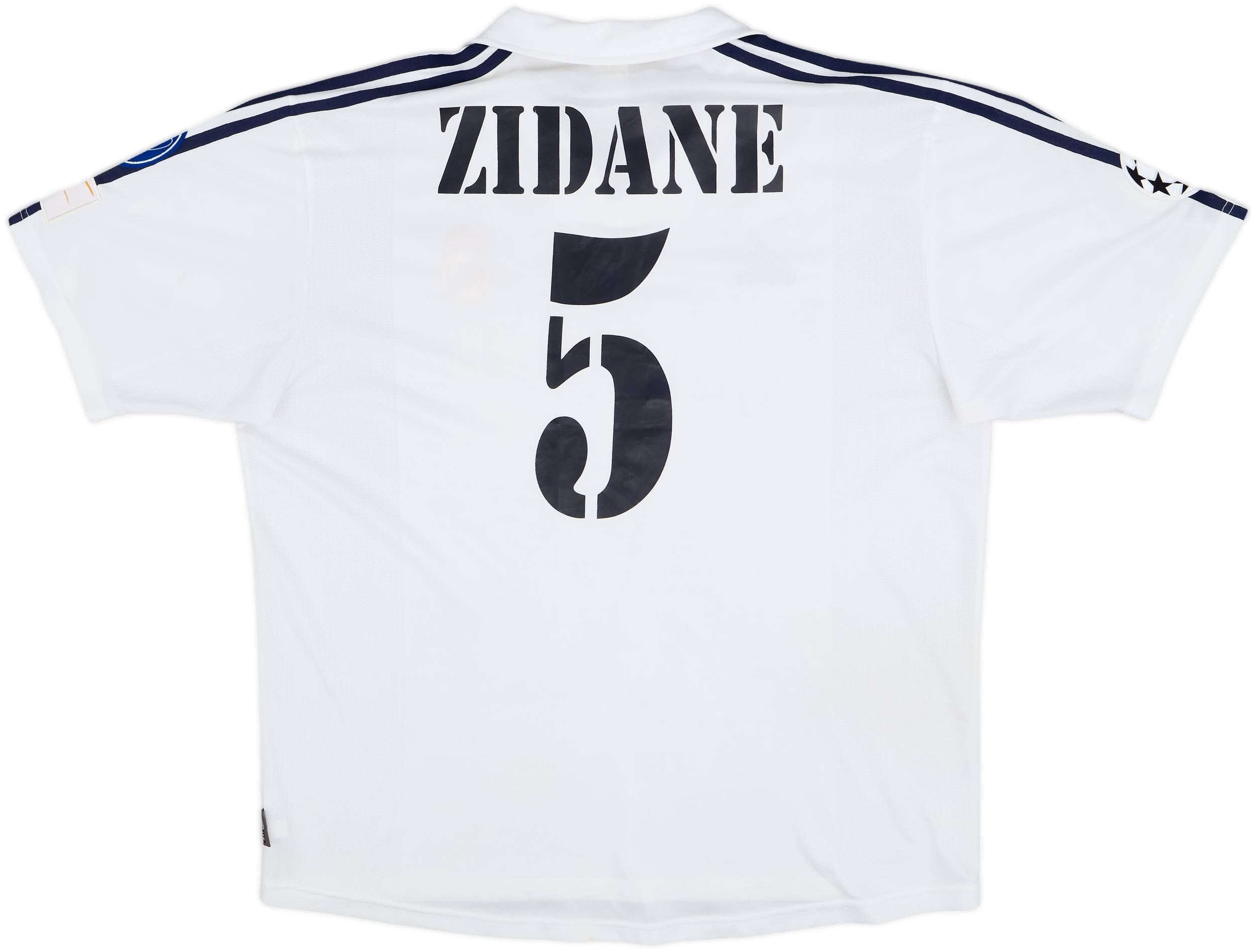 2002-03 Real Madrid Centenary Home Shirt Zidane #5 - 7/10 - (XL)