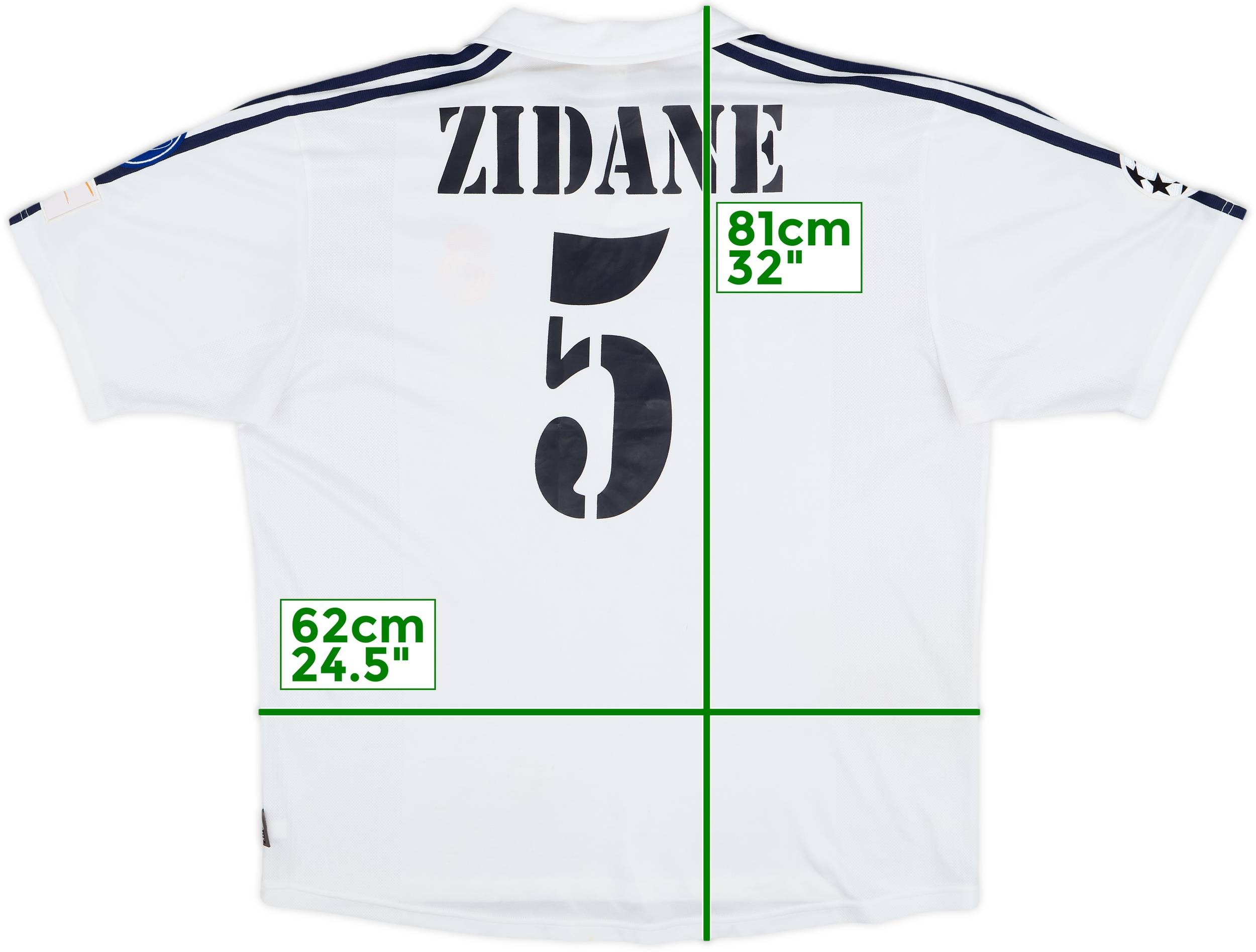 2002-03 Real Madrid Centenary Home Shirt Zidane #5 - 7/10 - (XL)