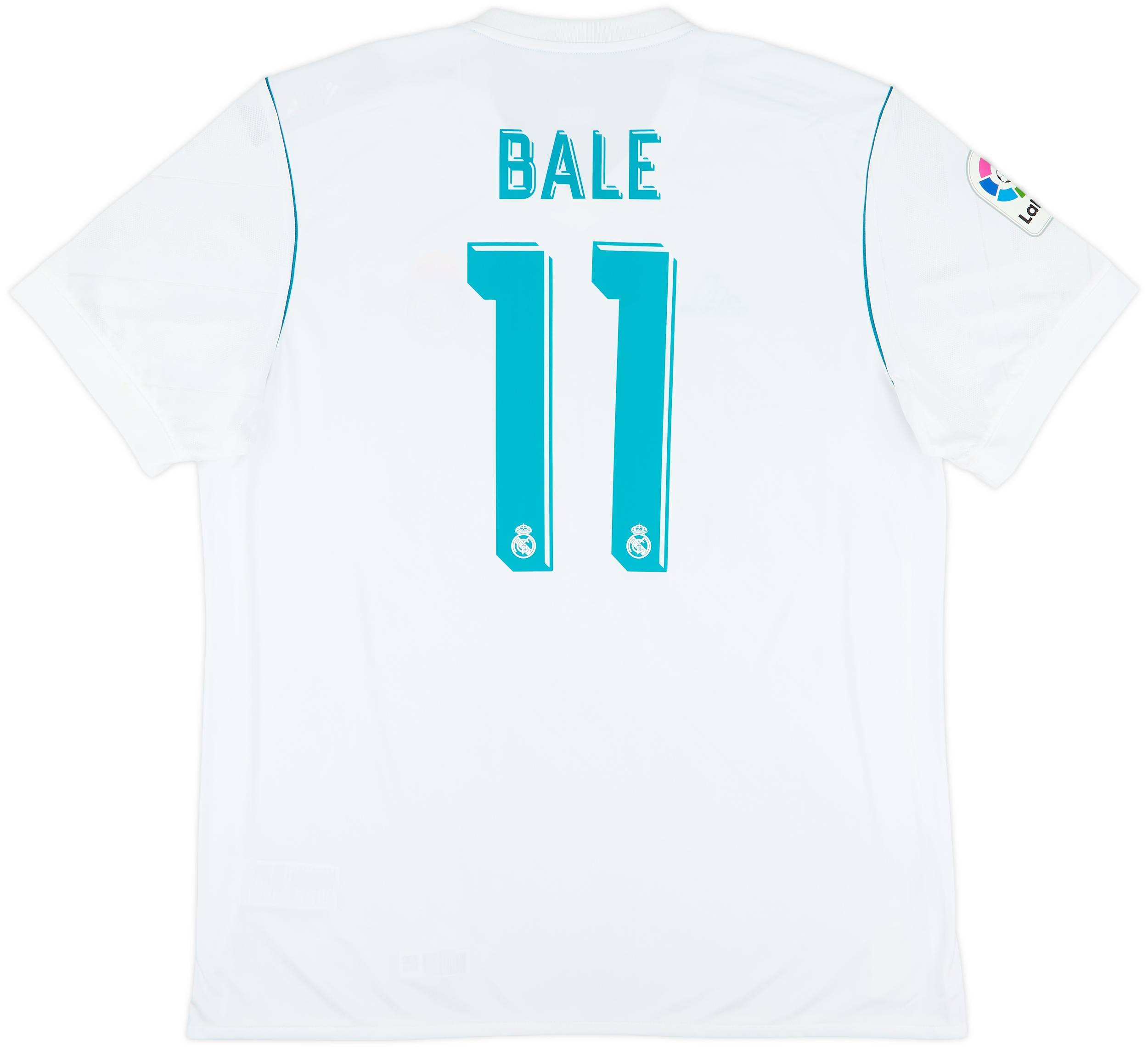 【正規17-18 Real Madrid  L/S BALE #11】 2017-18 Real Madrid Home Shirt Bale #11 (XL)