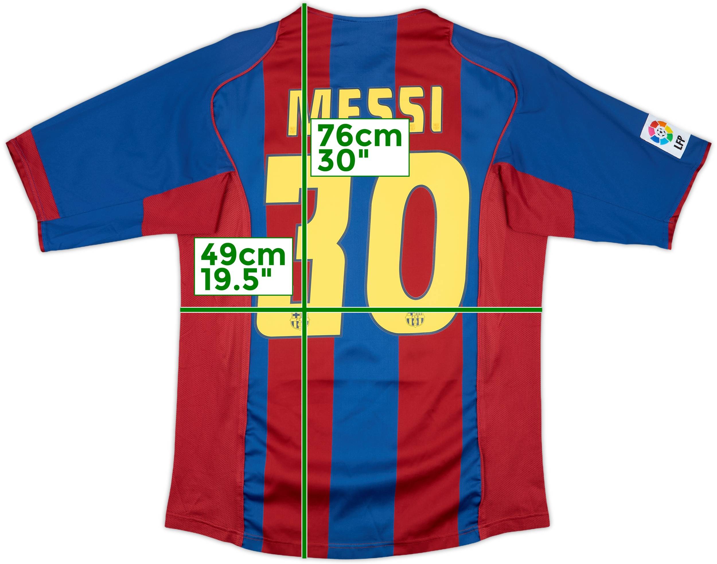 2004-05 Barcelona Home Shirt Messi #30 - 9/10 - (M)