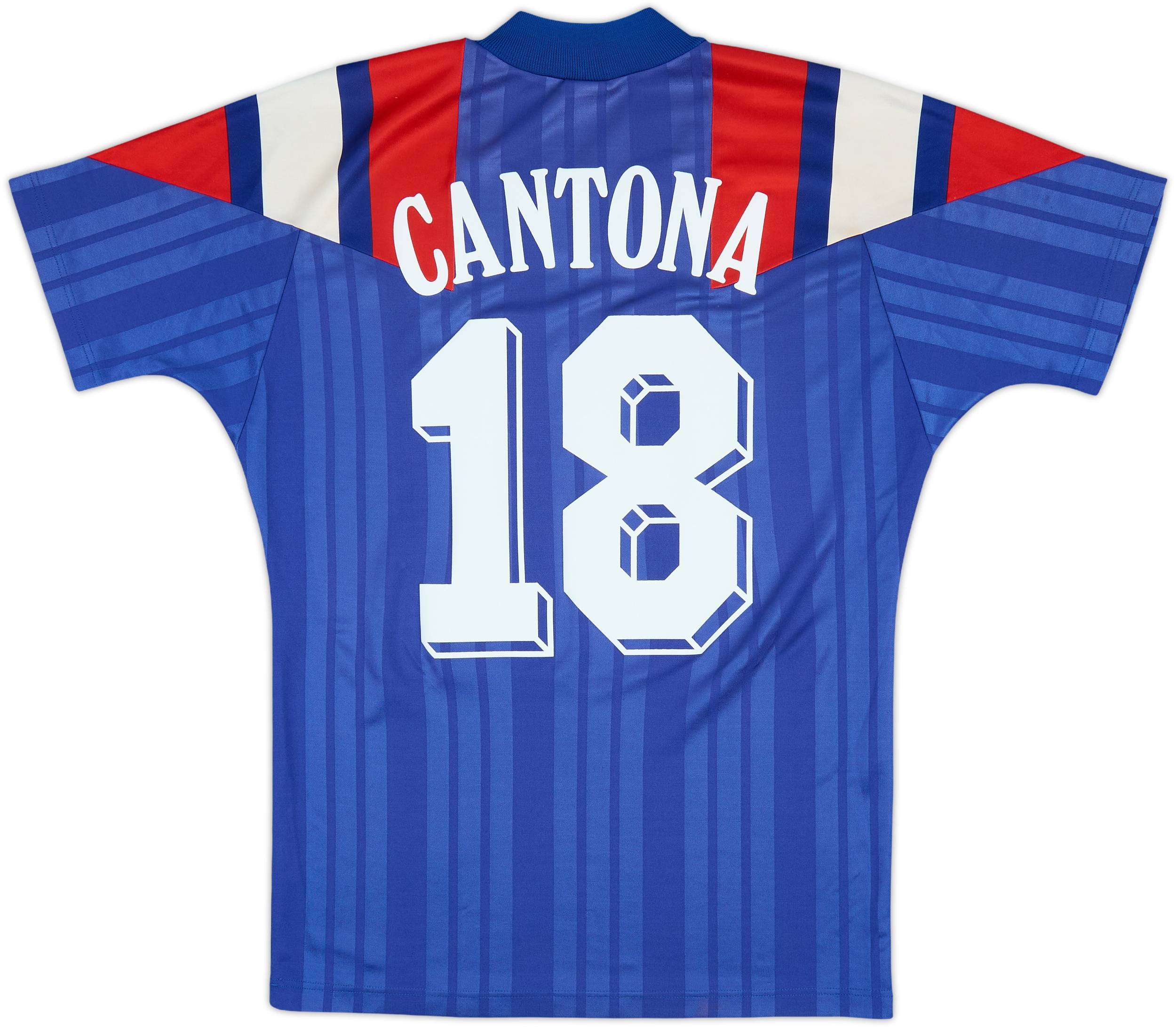 1992-94 France Home Shirt Cantona #18 - 7/10 - (S)