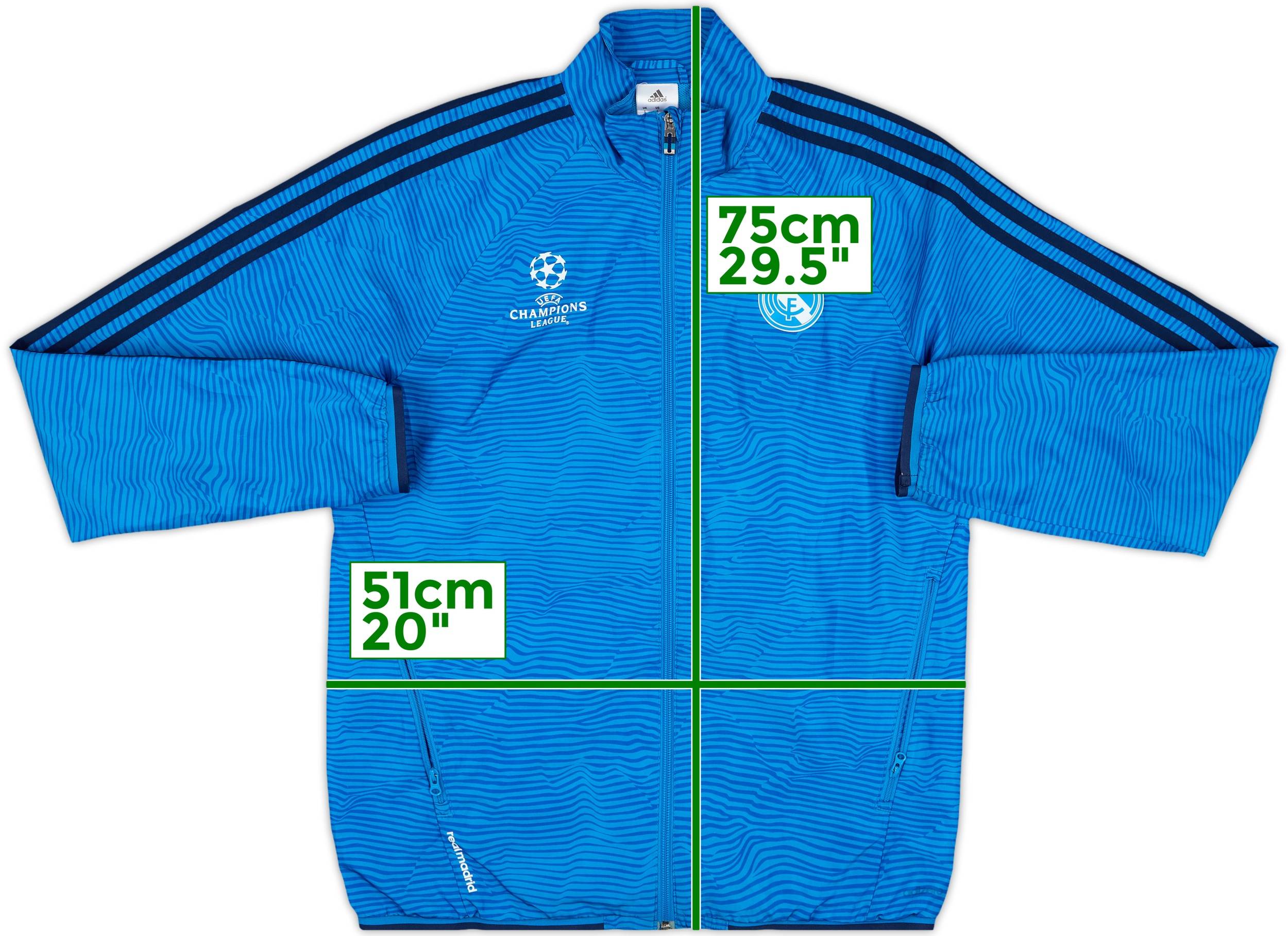 2015-16 Real Madrid CL adidas Track Jacket - 9/10 - (S)