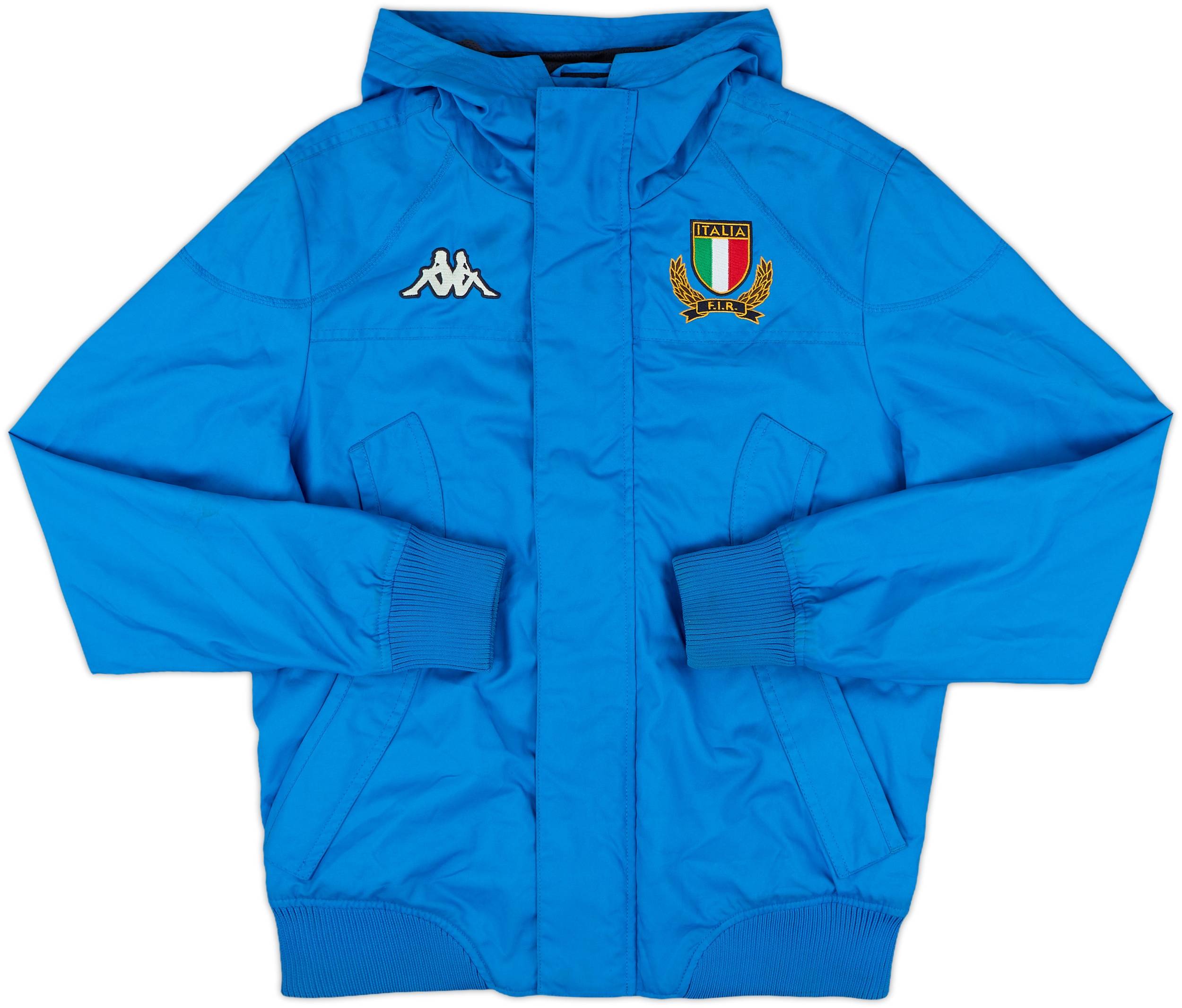 2004-06 Italy Rugby Kappa Hooded Rain Jacket - 9/10 - (M)