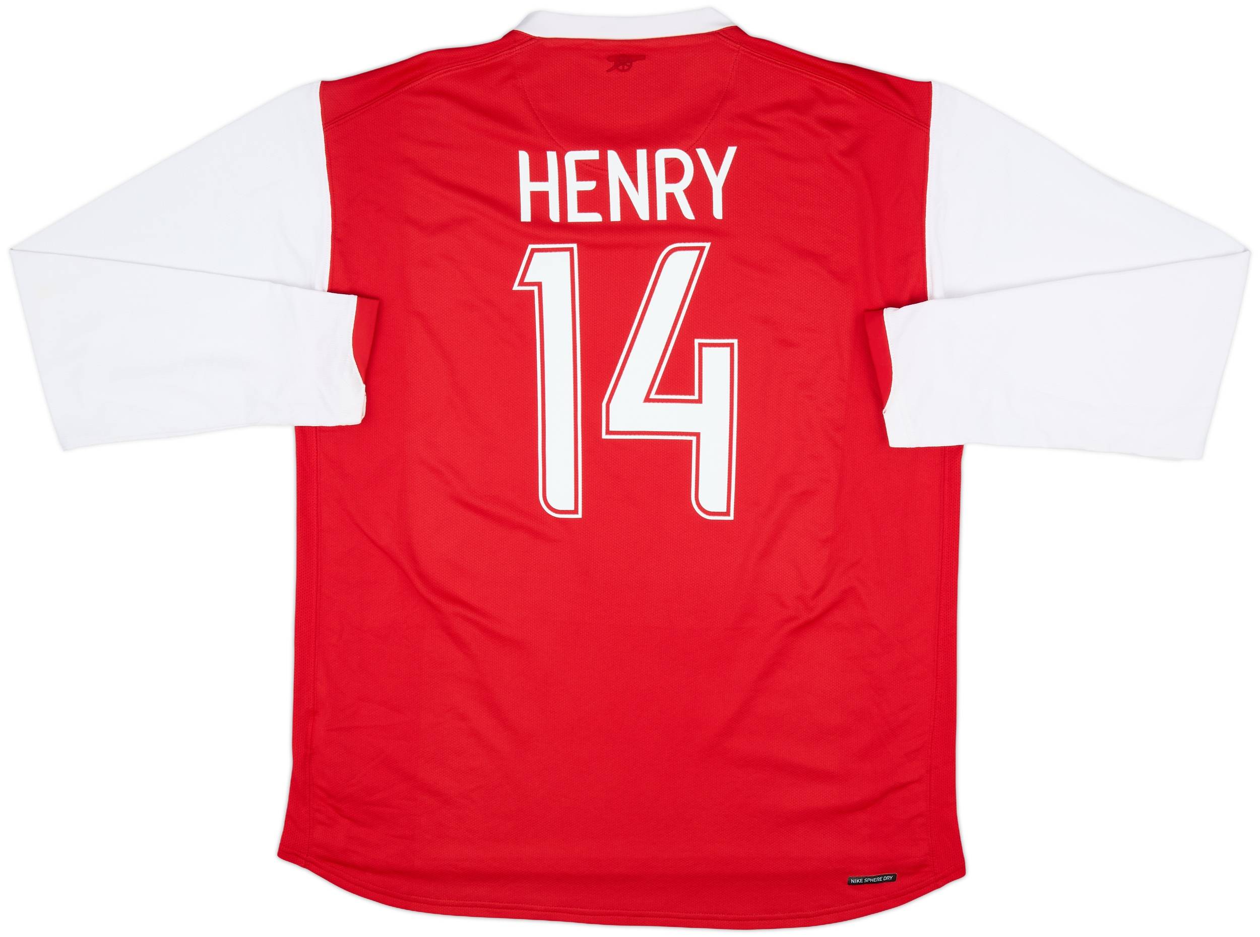 2006-08 Arsenal Home L/S Shirt Henry #14 - 7/10 - (XXL)