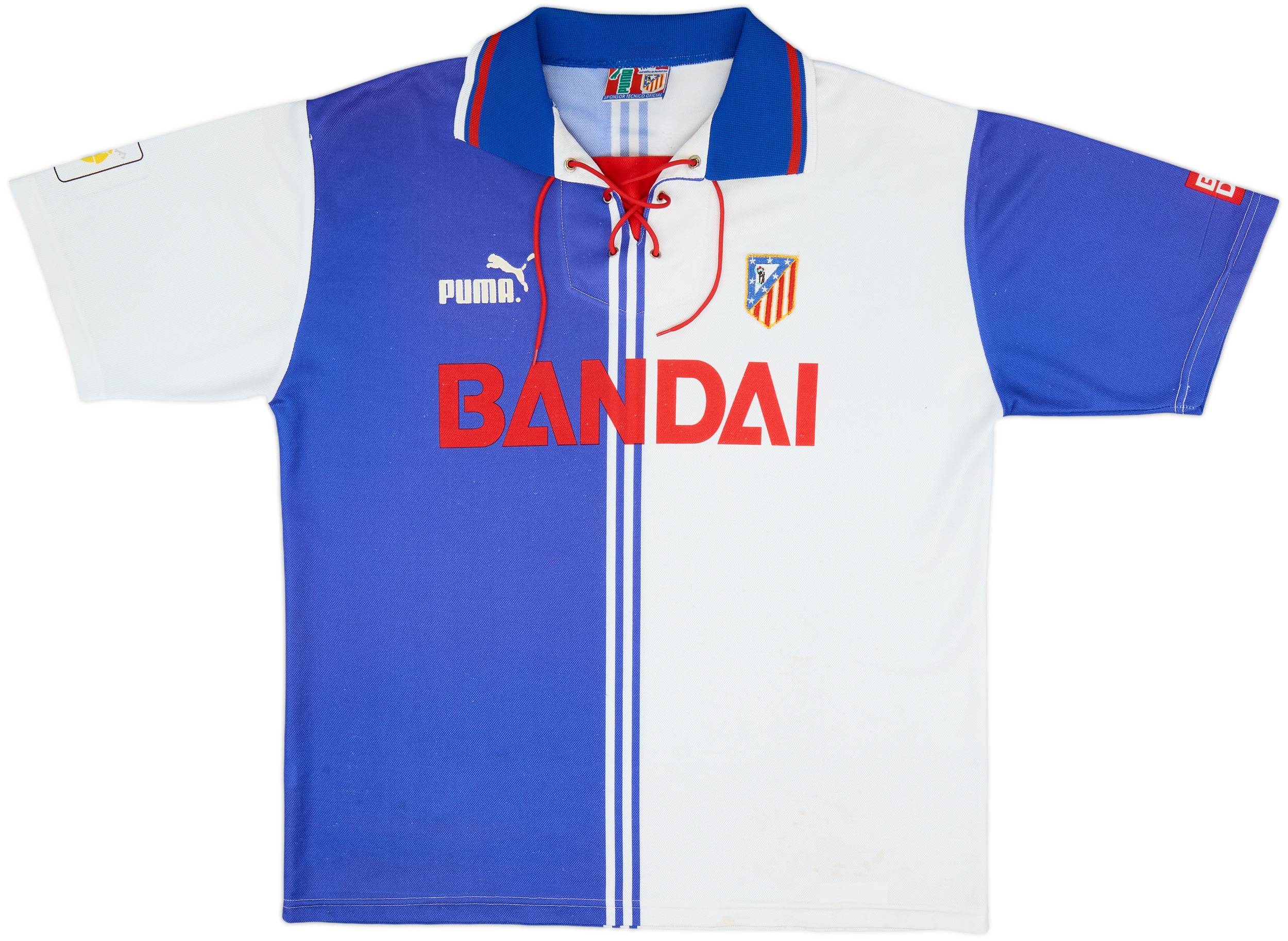 アトレティコ・マドリード1996-1997アウェイユニ BANDAIロゴ　XL アトレティコ・マドリード1996-1997アウェイユニ BANDAIロゴXL